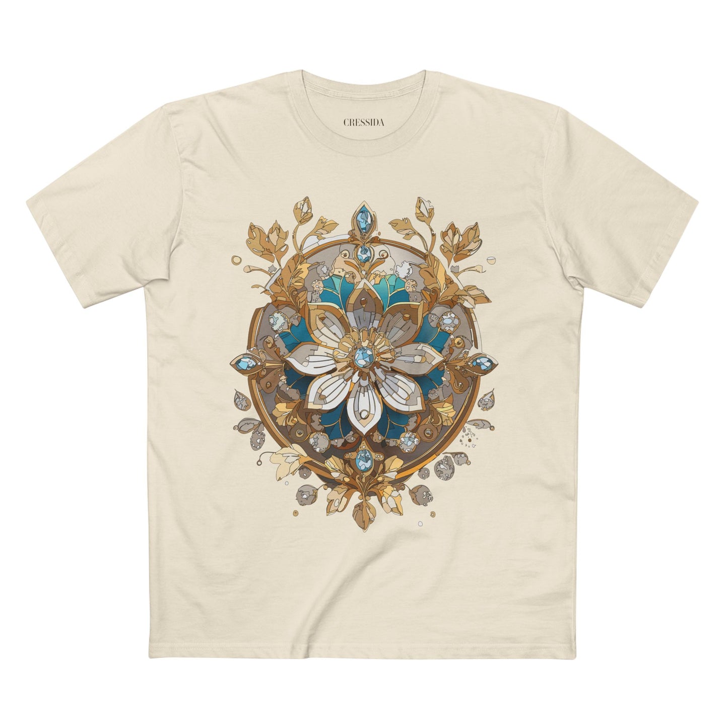 Floral Shirt, Shirt with Flower, Tee Shirt with Antique Flower