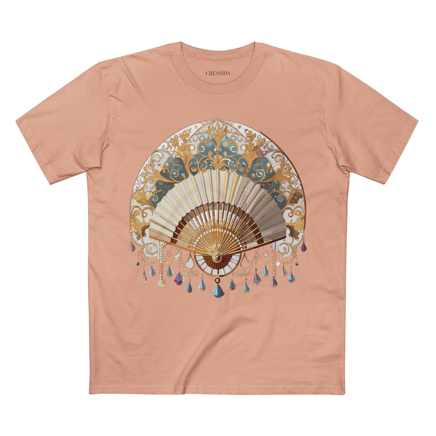 Fan shirt, Shirt with Fan, Tee Shirt with Antique Fan