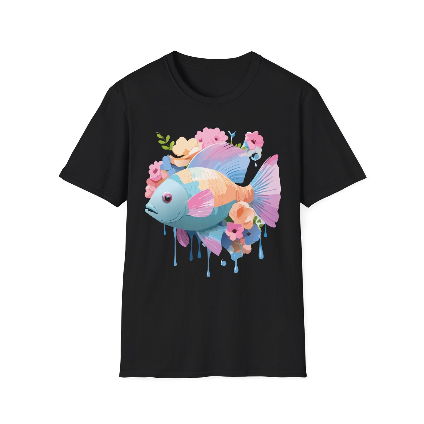 Fish Art Design Shirt, T Shirt with Fish, Graphic Shirt, Tee Shirt with Graphic Design, Shirt with Fish Graphic Art
