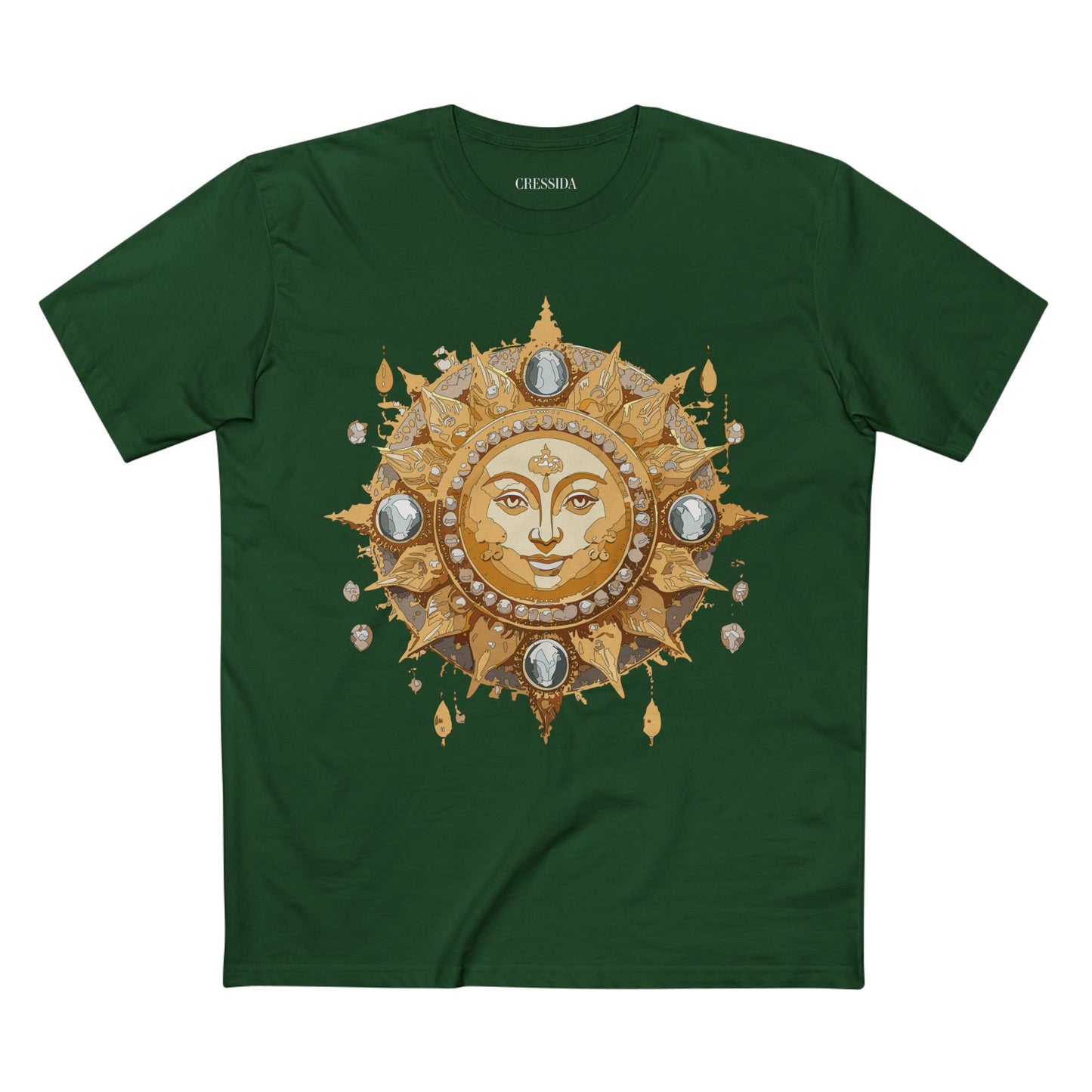 Sun Shirt, Shirt with Sun, Tee Shirt with Gold Sun