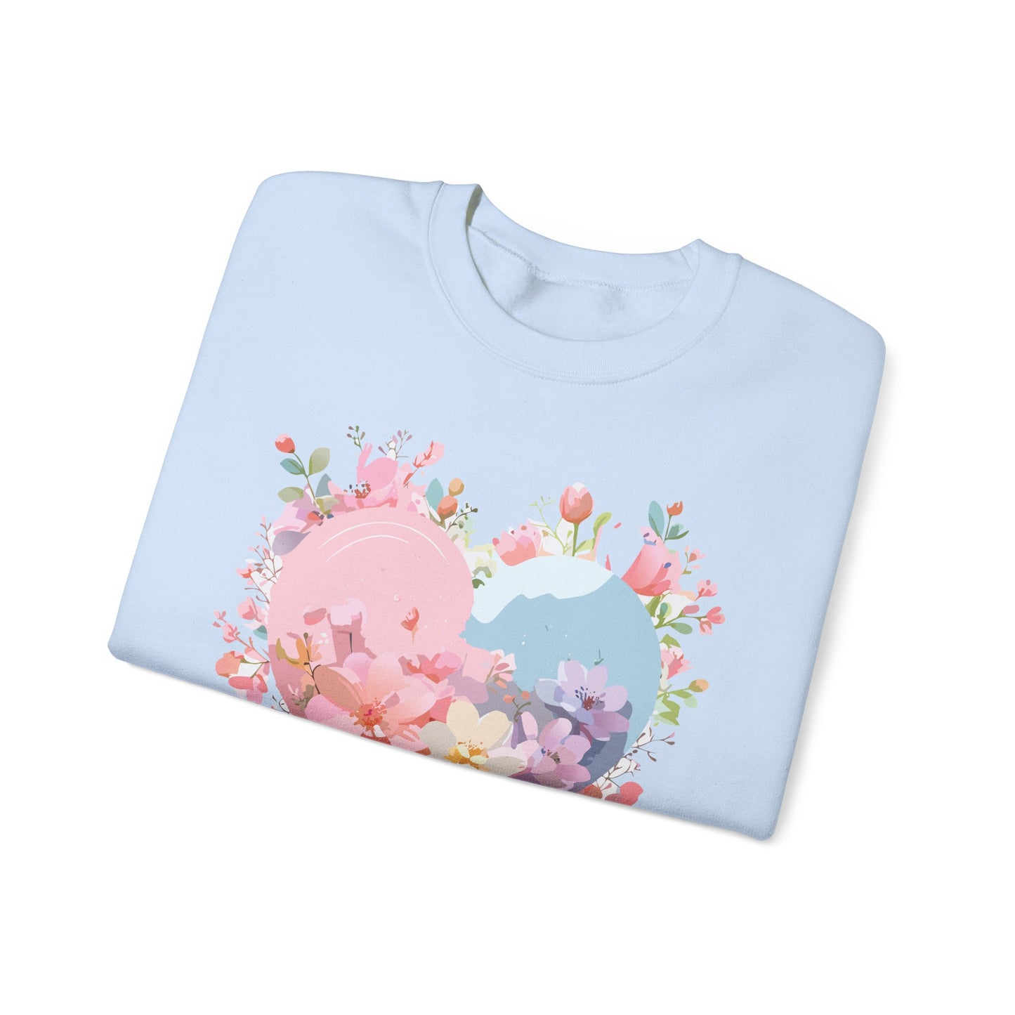 Floral Heart Sweatshirt, Floral Love Sweatshirt, Valentine's Day Sweatshirt, Heart Floral Sweatshirt