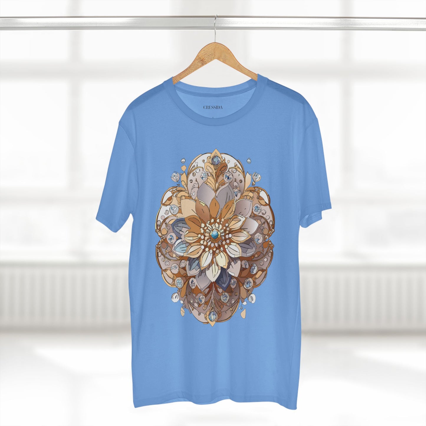 Floral Shirt, Shirt with Flower, Tee Shirt with Antique Flower