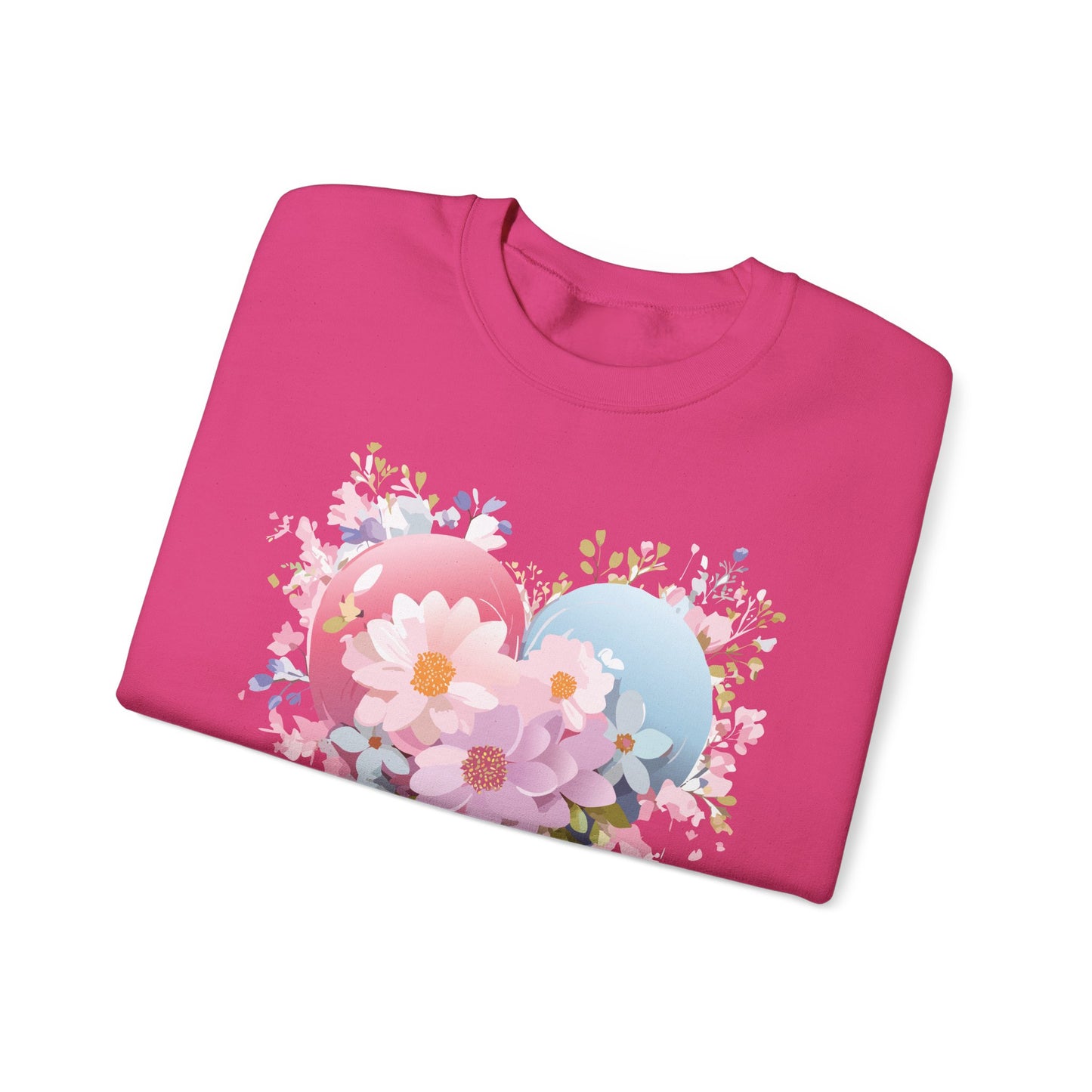Floral Heart Sweatshirt, Floral Love Sweatshirt, Valentine's Day Sweatshirt, Heart Floral Sweatshirt