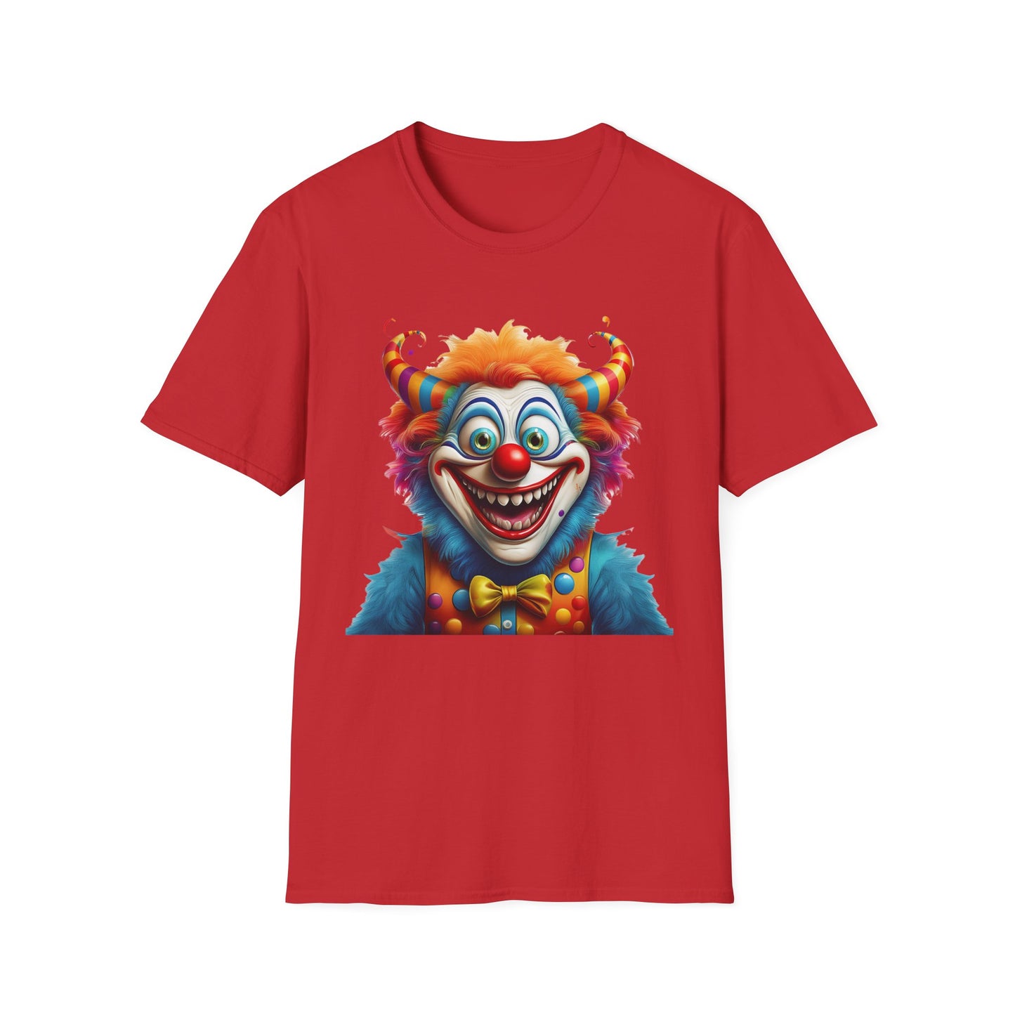 Clown Shirt, T Shirt with Clown, Funny Man Shirt, Tee Shirt with Funny Man, Circus Shirt, Shirt with Circus, Scary Man Shirt, Shirt with Scary Man