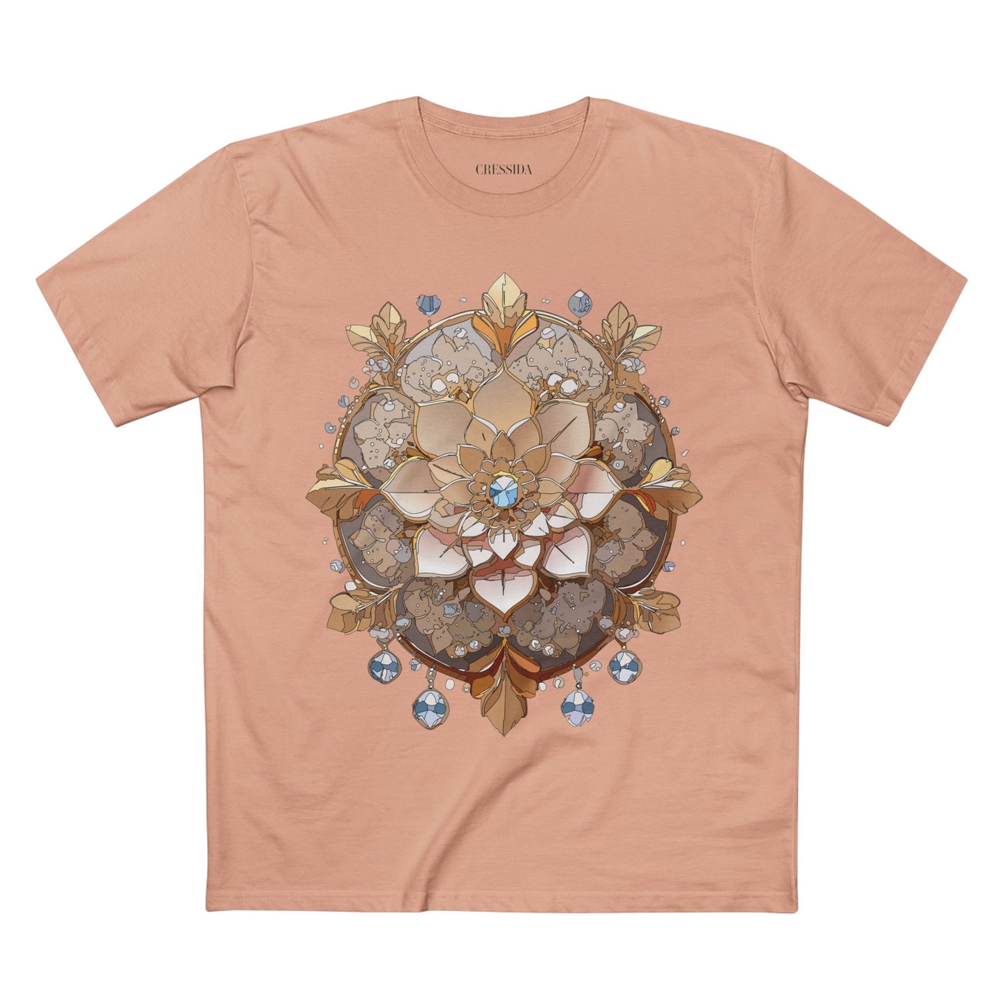 Floral Shirt, Shirt with Flower, Tee Shirt with Antique Flower