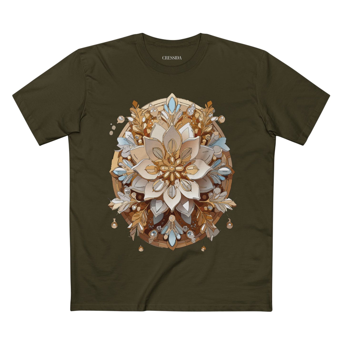 Floral Shirt, Shirt with Flower, Tee Shirt with Antique Flower