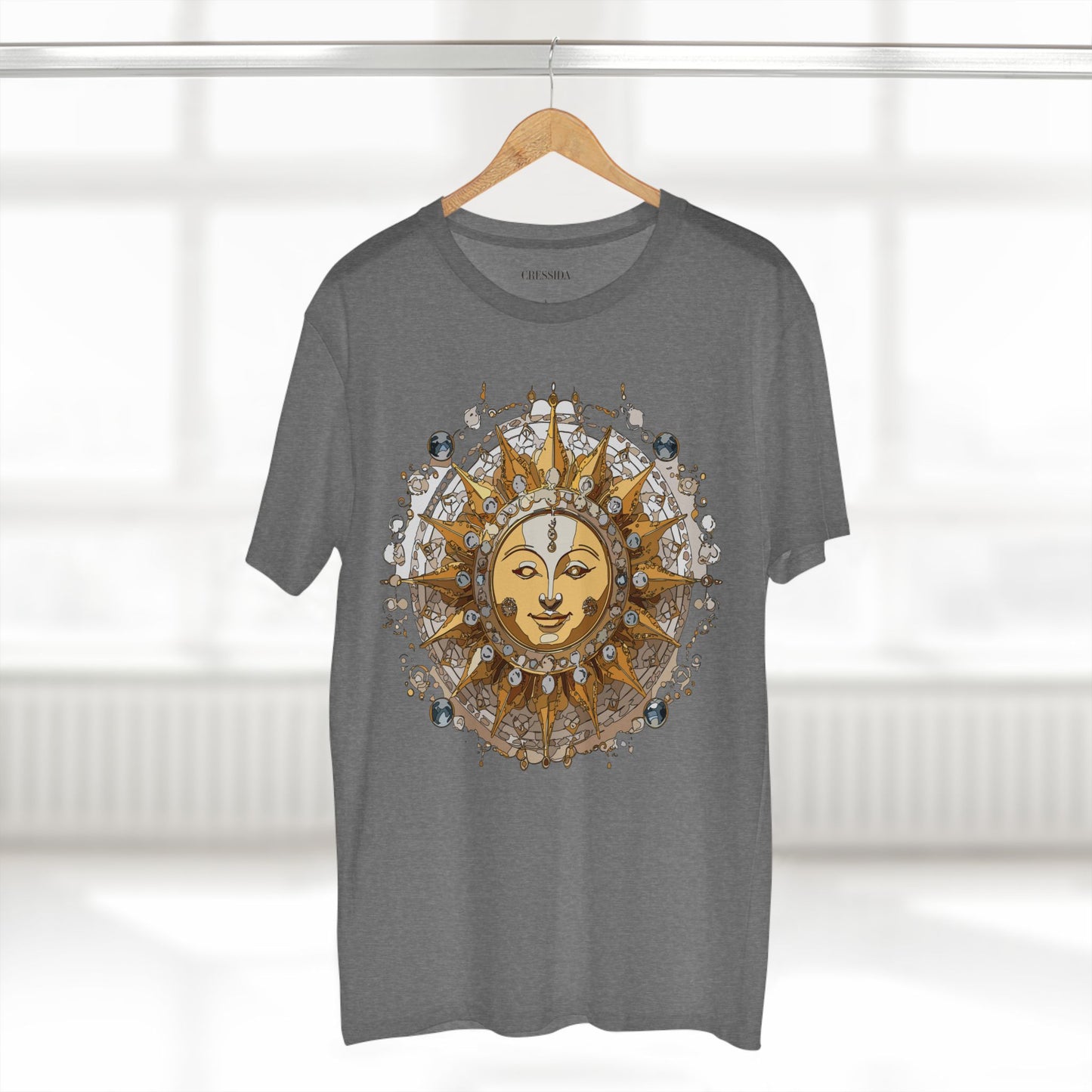 Sun Shirt, Shirt with Sun, Tee Shirt with Gold Sun