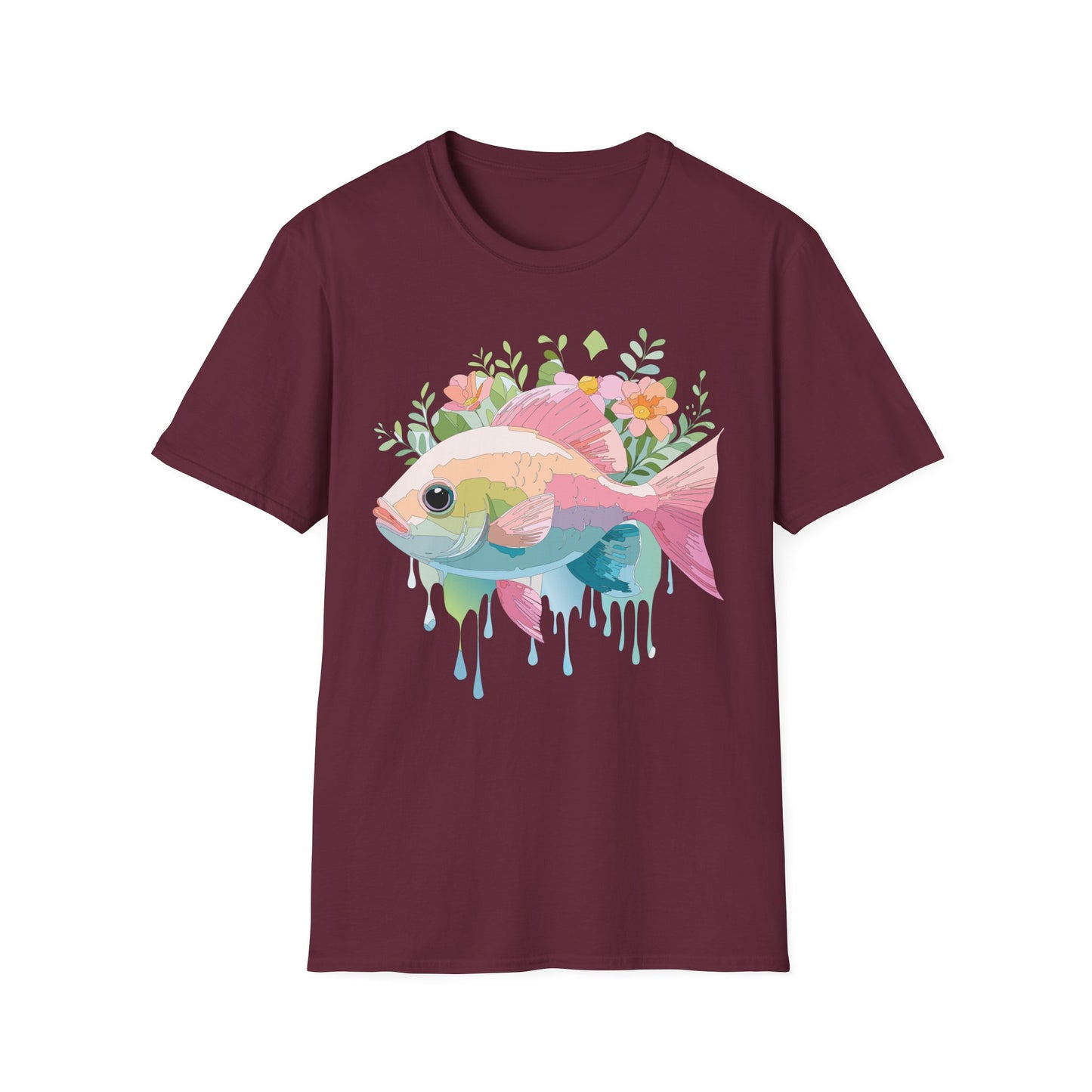 Fish Art Design Shirt, T Shirt with Fish, Graphic Shirt, Tee Shirt with Graphic Design, Shirt with Fish Graphic Art