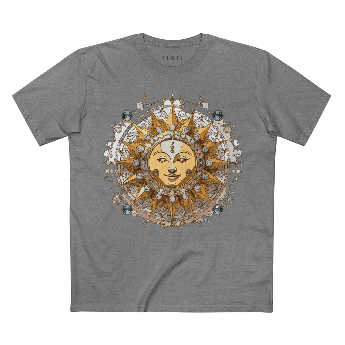 Sun Shirt, Shirt with Sun, Tee Shirt with Gold Sun