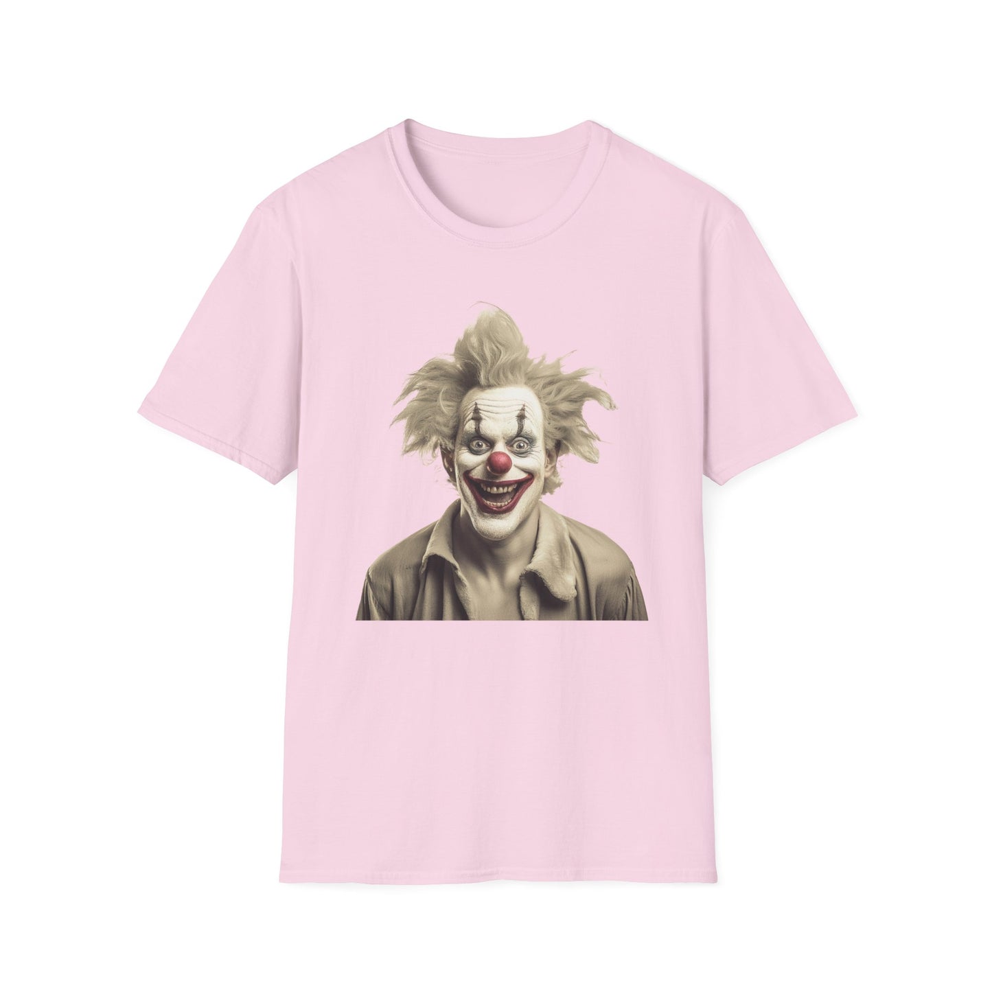 Clown Shirt, T Shirt with Clown, Funny Man Shirt, Tee Shirt with Funny Man, Circus Shirt, Shirt with Circus, Scary Man Shirt, Shirt with Scary Man