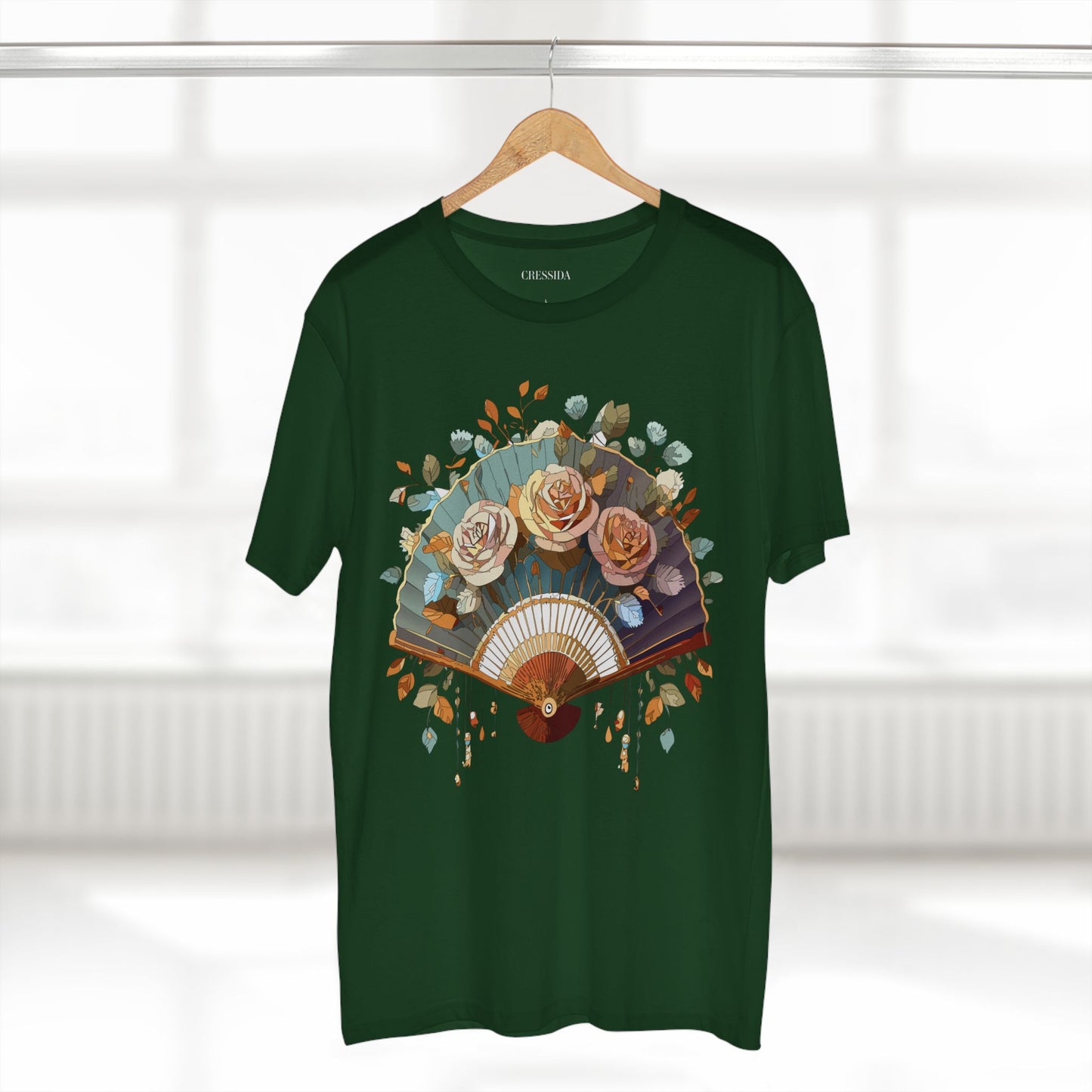 Fan shirt, Shirt with Fan, Tee Shirt with Antique Fan