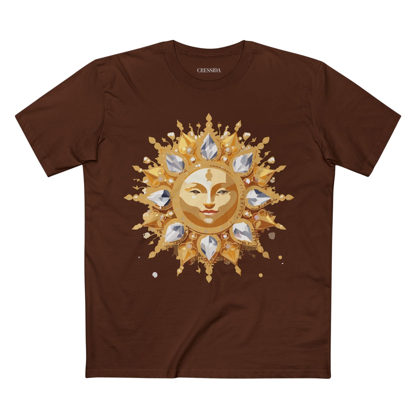 Sun Shirt, Shirt with Sun, Tee Shirt with Gold Sun