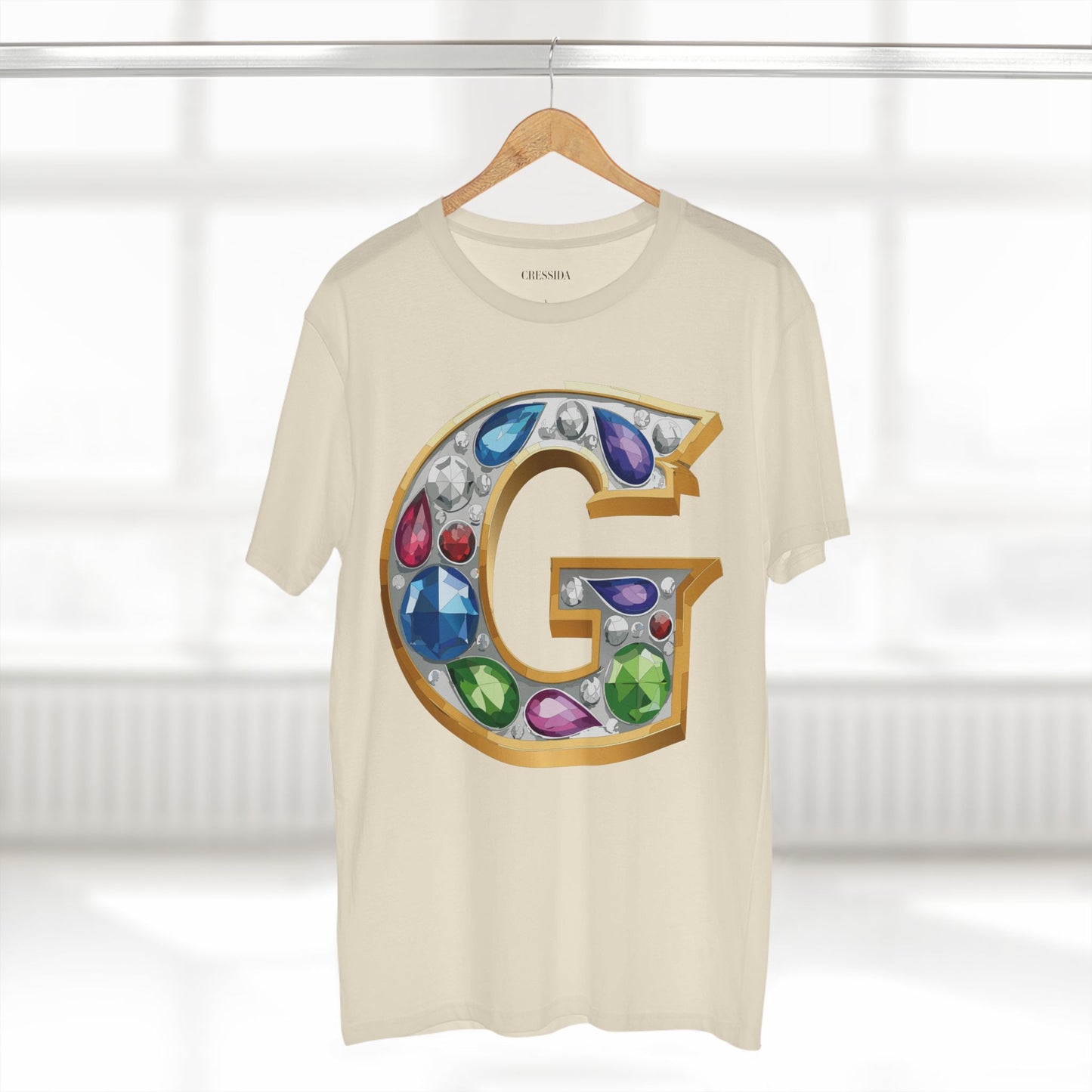 Letter Shirt, Shirt with Letters, Tee Shirt with Gold Letters