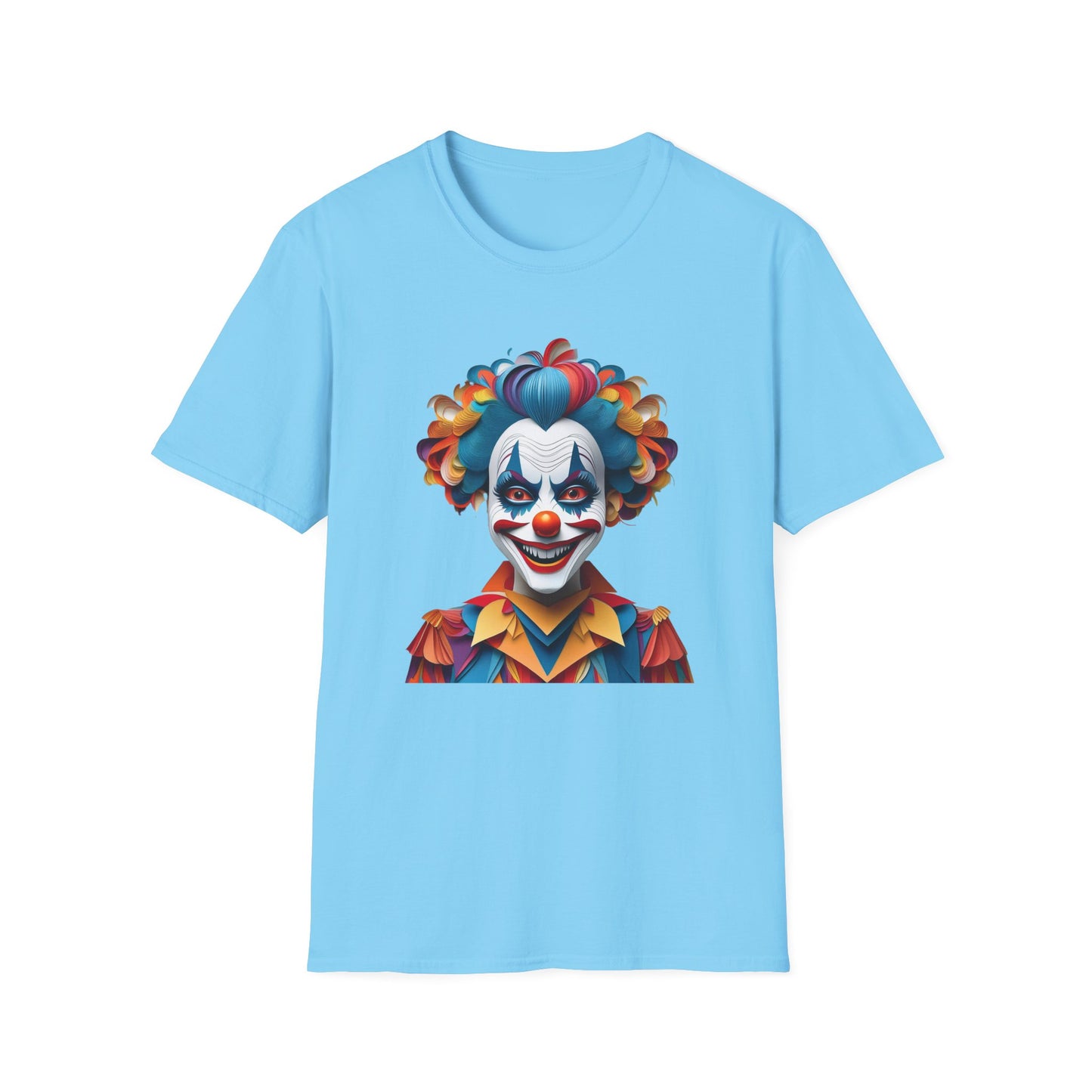 Clown Shirt, T Shirt with Clown, Funny Man Shirt, Tee Shirt with Funny Man, Circus Shirt, Shirt with Circus, Scary Man Shirt, Shirt with Scary Man