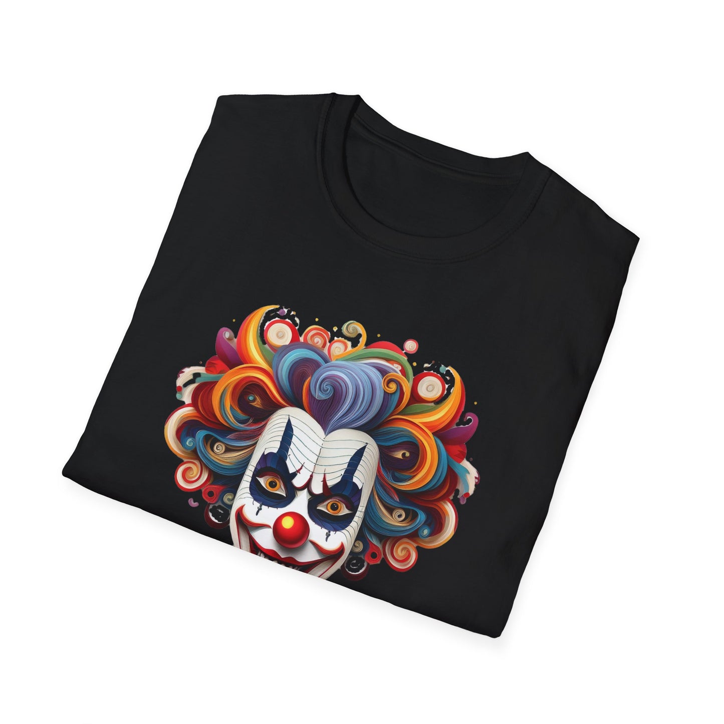 Clown Shirt, T Shirt with Clown, Funny Man Shirt, Tee Shirt with Funny Man, Circus Shirt, Shirt with Circus, Scary Man Shirt, Shirt with Scary Man