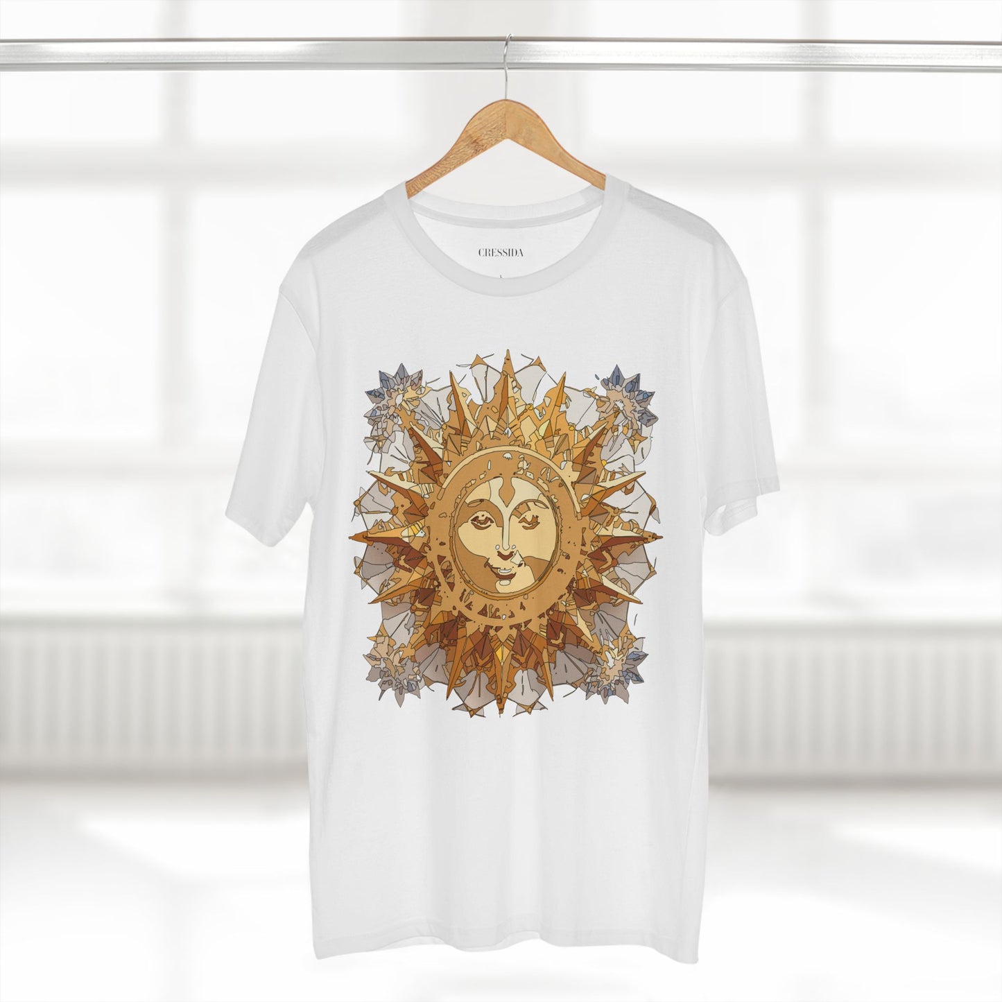 Sun Shirt, Shirt with Sun, Tee Shirt with Gold Sun