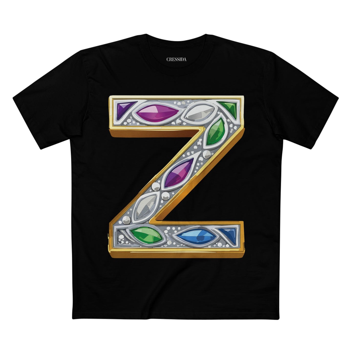 Letter Shirt, Shirt with Letters, Tee Shirt with Gold Letters