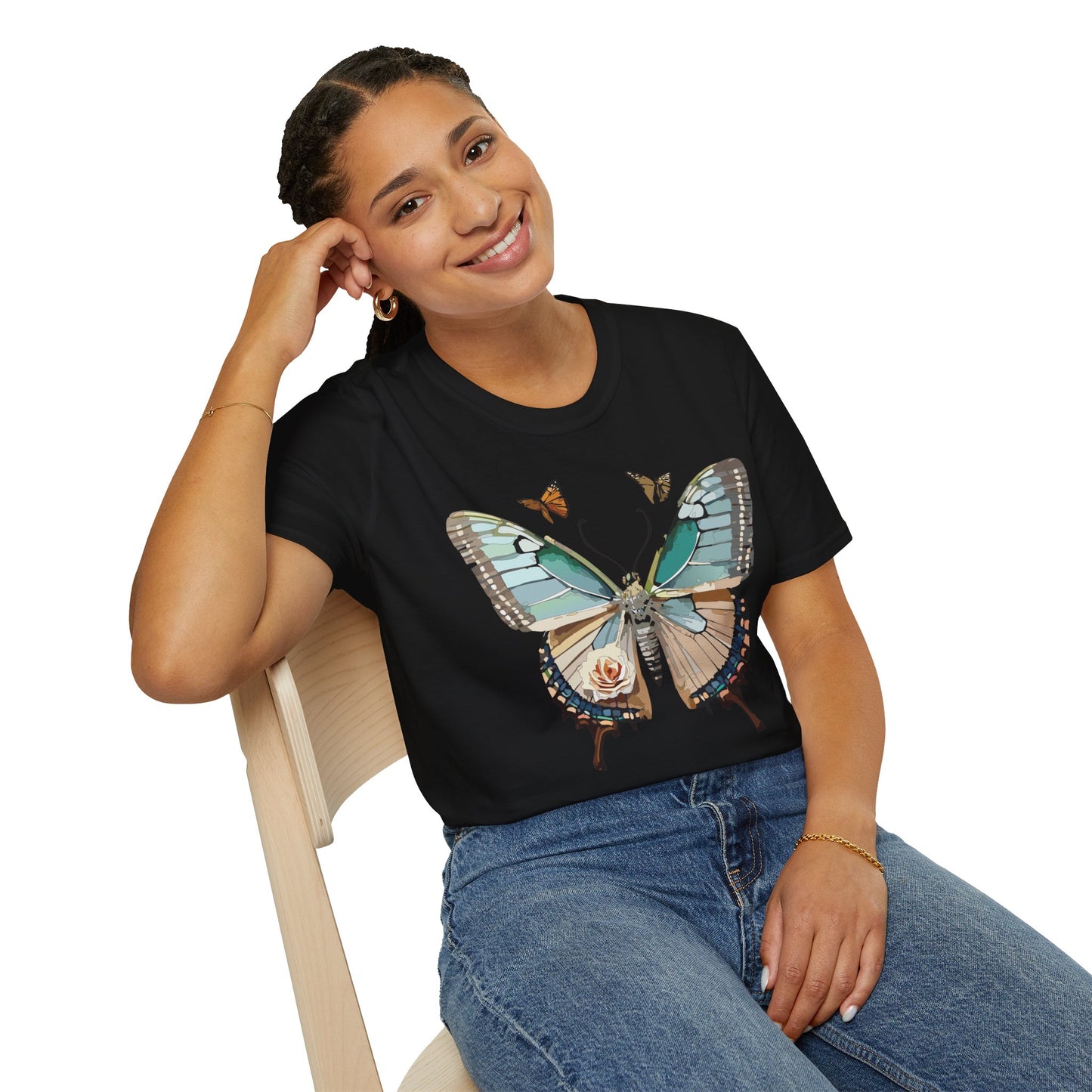 Butterfly Shirt, T Shirt with Butterfly, Monarch Shirt