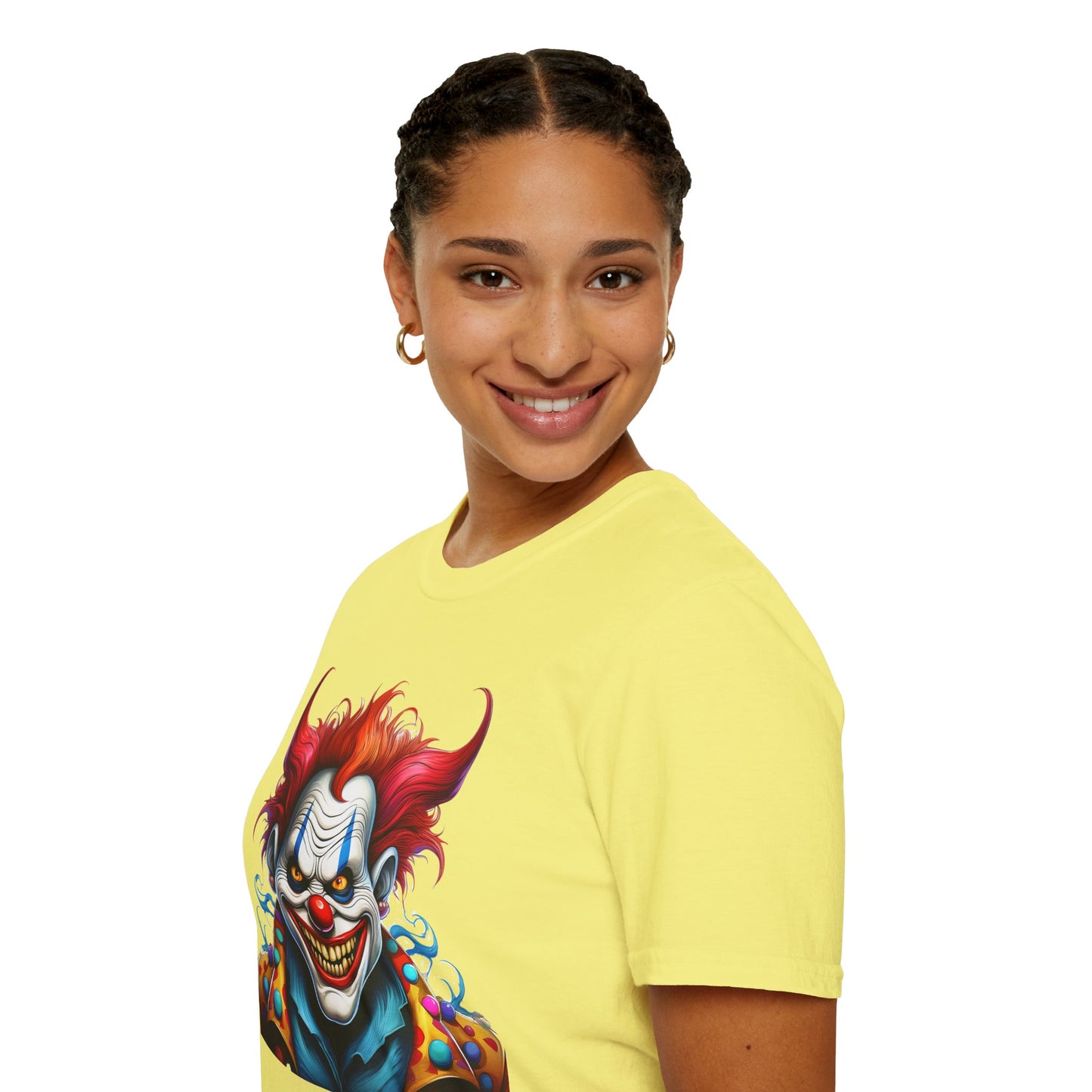 Clown Shirt, T Shirt with Clown, Funny Man Shirt, Tee Shirt with Funny Man, Circus Shirt, Shirt with Circus, Scary Man Shirt, Shirt with Scary Man