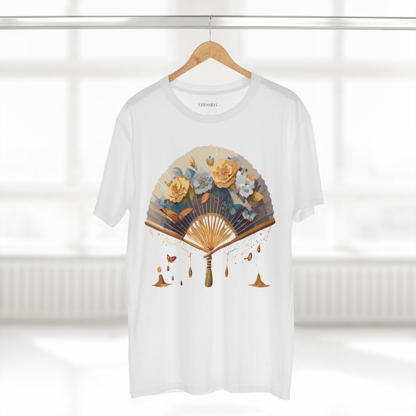 Fan shirt, Shirt with Fan, Tee Shirt with Antique Fan