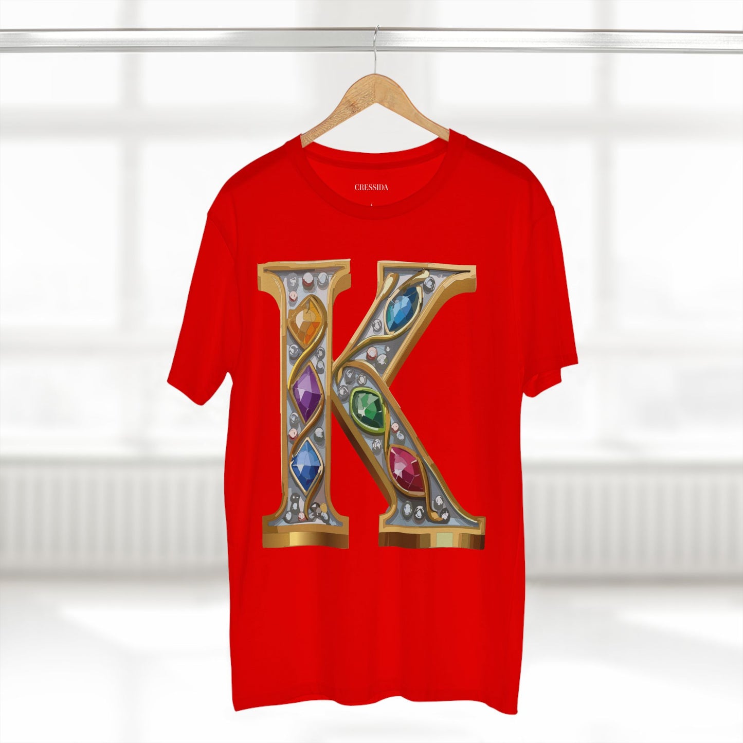 Letter Shirt, Shirt with Letters, Tee Shirt with Gold Letters