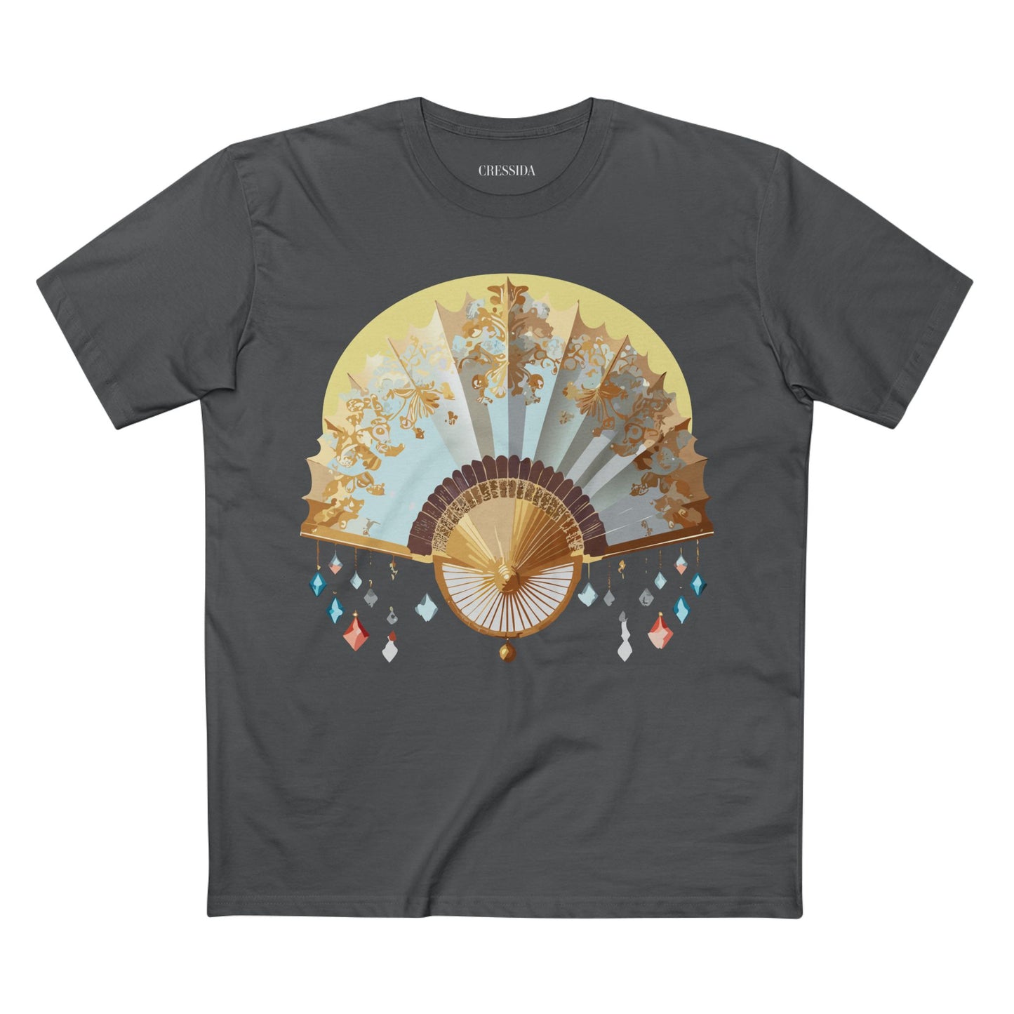 Fan shirt, Shirt with Fan, Tee Shirt with Antique Fan