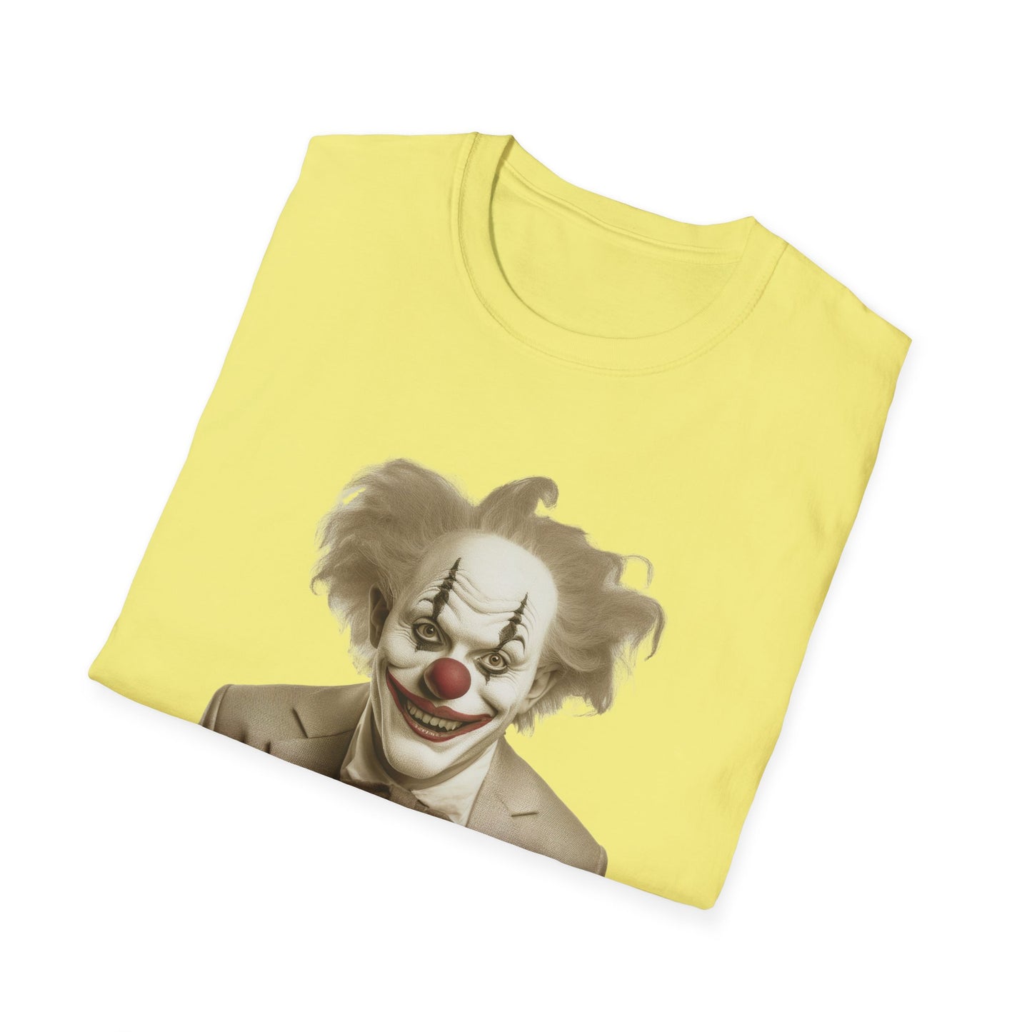 Clown Shirt, T Shirt with Clown, Funny Man Shirt, Tee Shirt with Funny Man, Circus Shirt, Shirt with Circus, Scary Man Shirt, Shirt with Scary Man