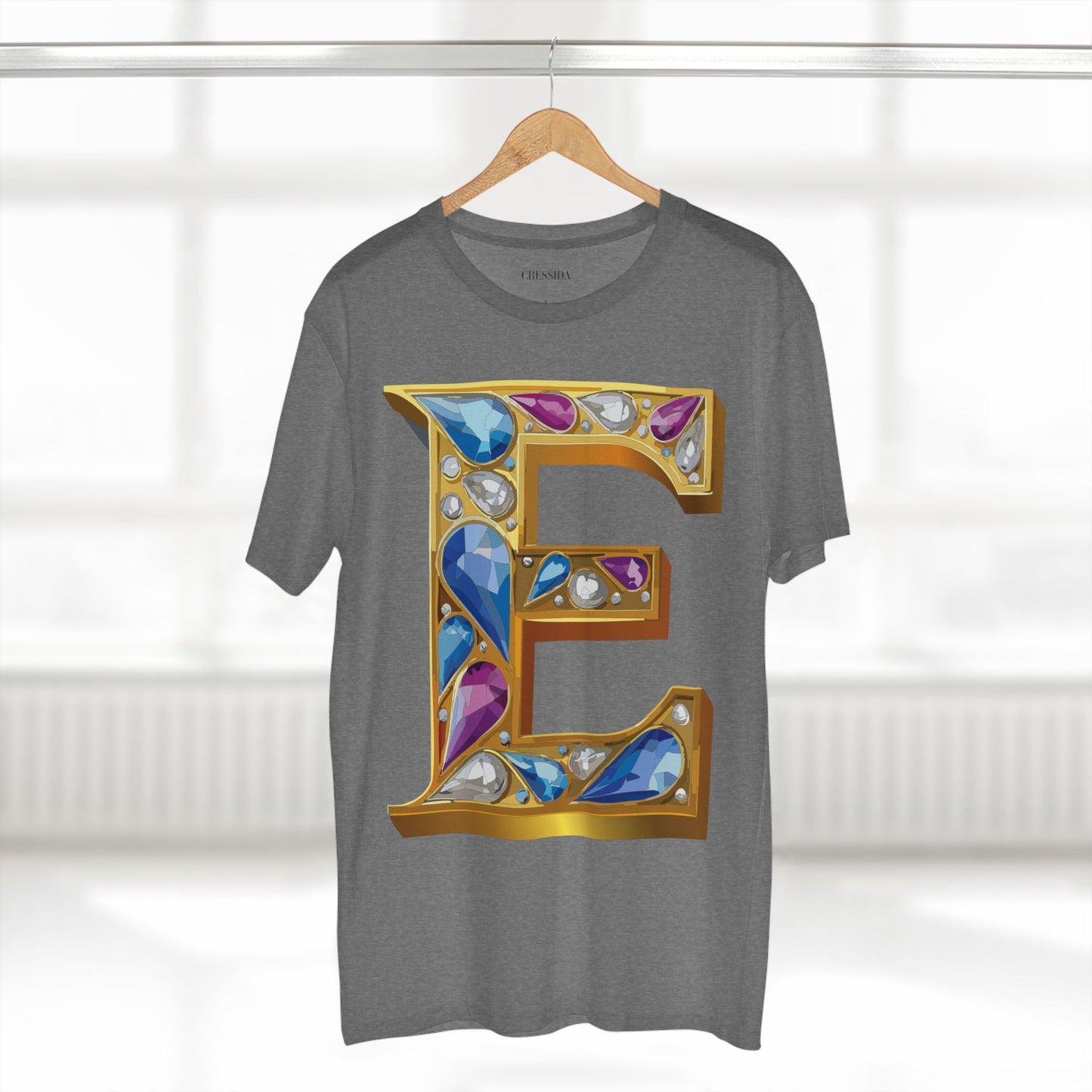 Letter Shirt, Shirt with Letters, Tee Shirt with Gold Letters