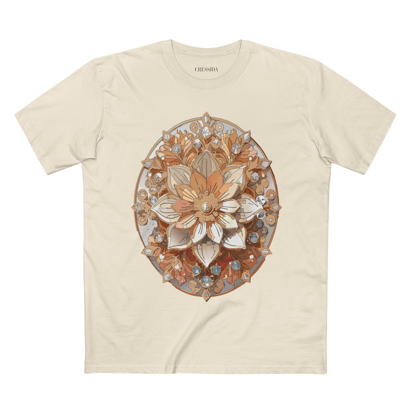 Floral Shirt, Shirt with Flower, Tee Shirt with Antique Flower