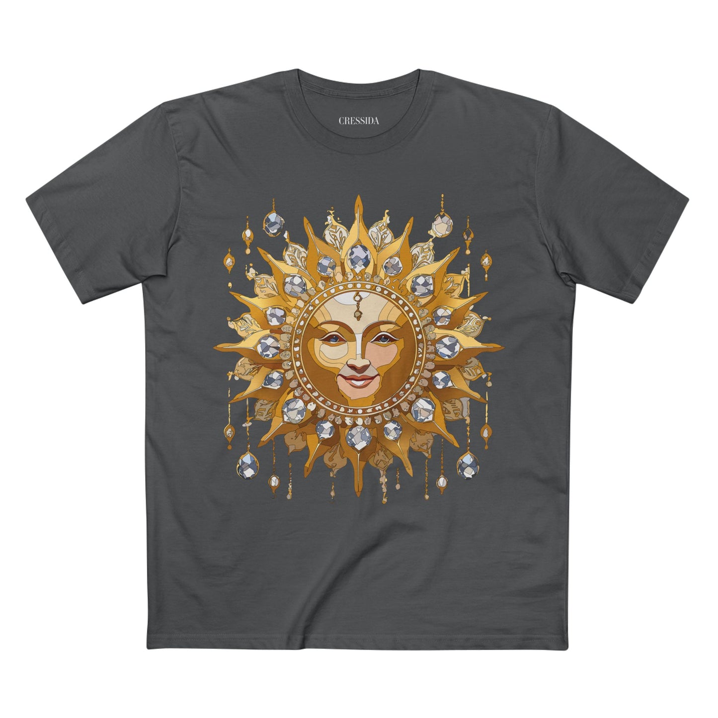 Sun Shirt, Shirt with Sun, Tee Shirt with Gold Sun