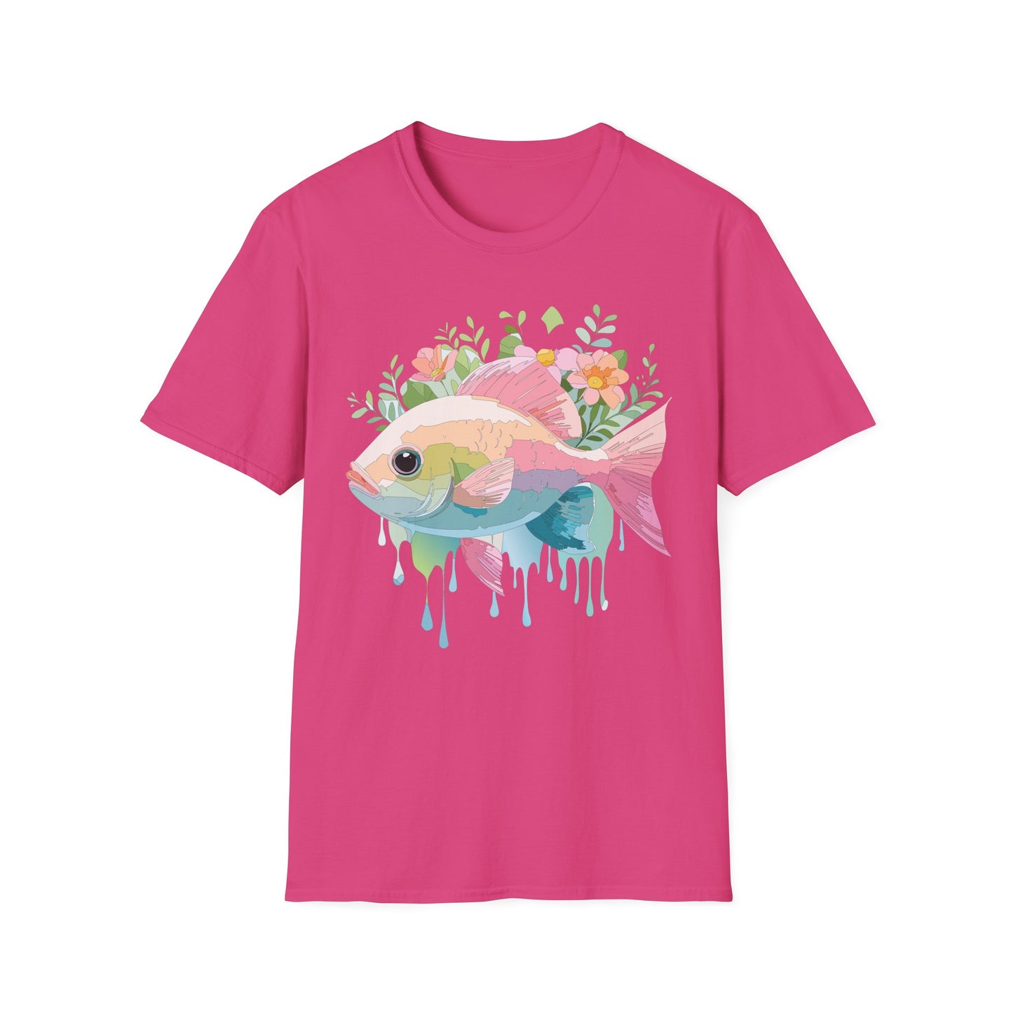 Fish Art Design Shirt, T Shirt with Fish, Graphic Shirt, Tee Shirt with Graphic Design, Shirt with Fish Graphic Art