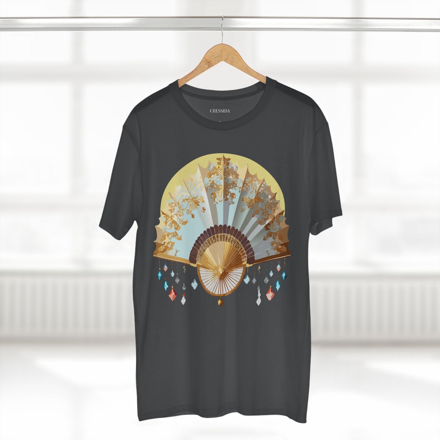 Fan shirt, Shirt with Fan, Tee Shirt with Antique Fan