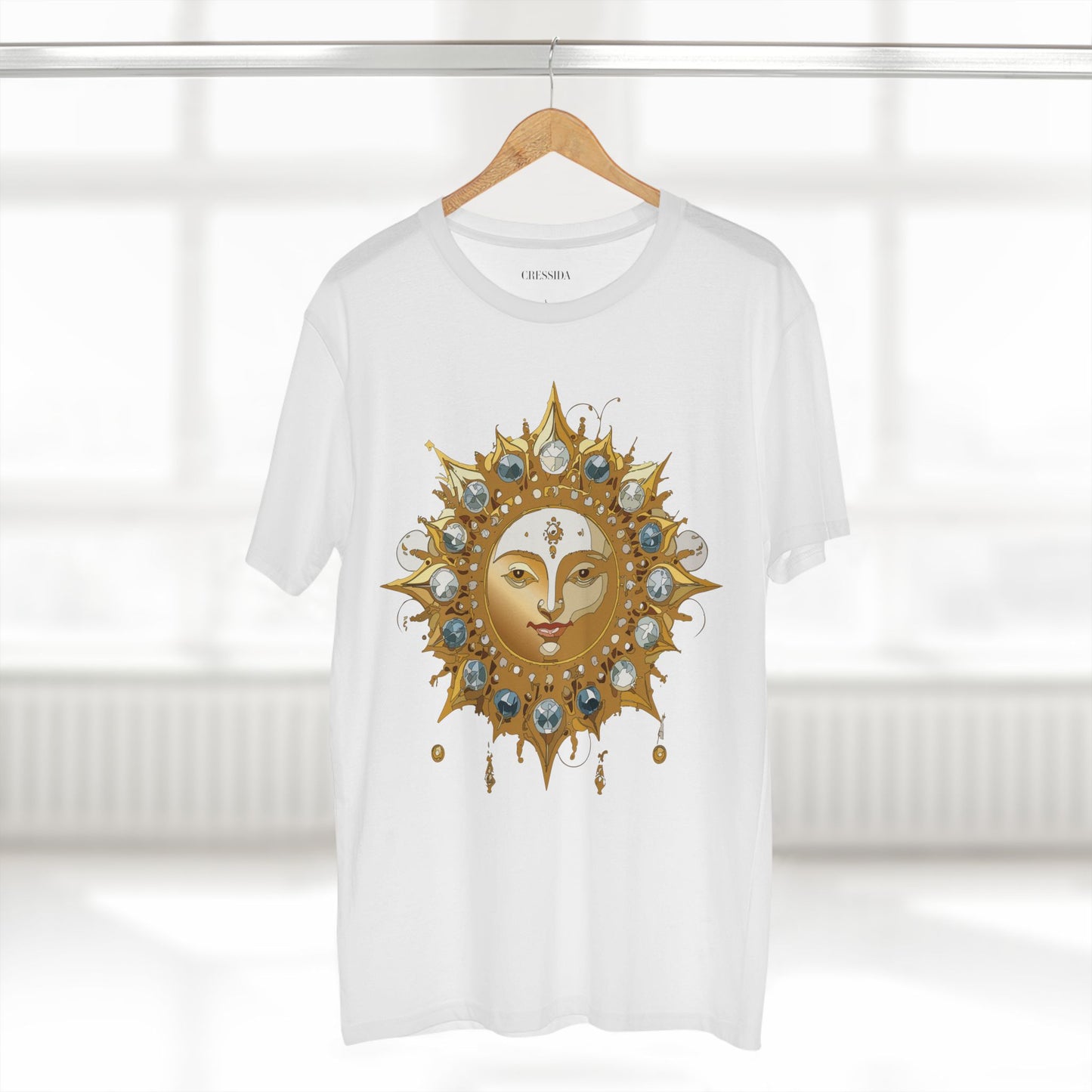 Sun Shirt, Shirt with Sun, Tee Shirt with Gold Sun