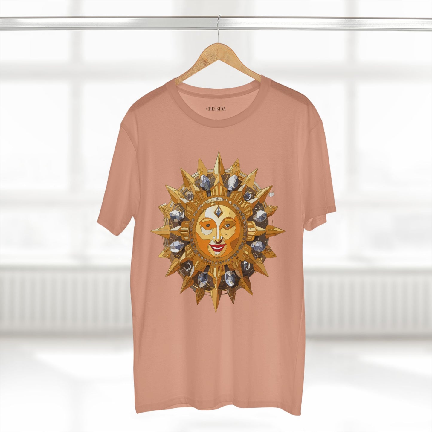 Sun Shirt, Shirt with Sun, Tee Shirt with Gold Sun