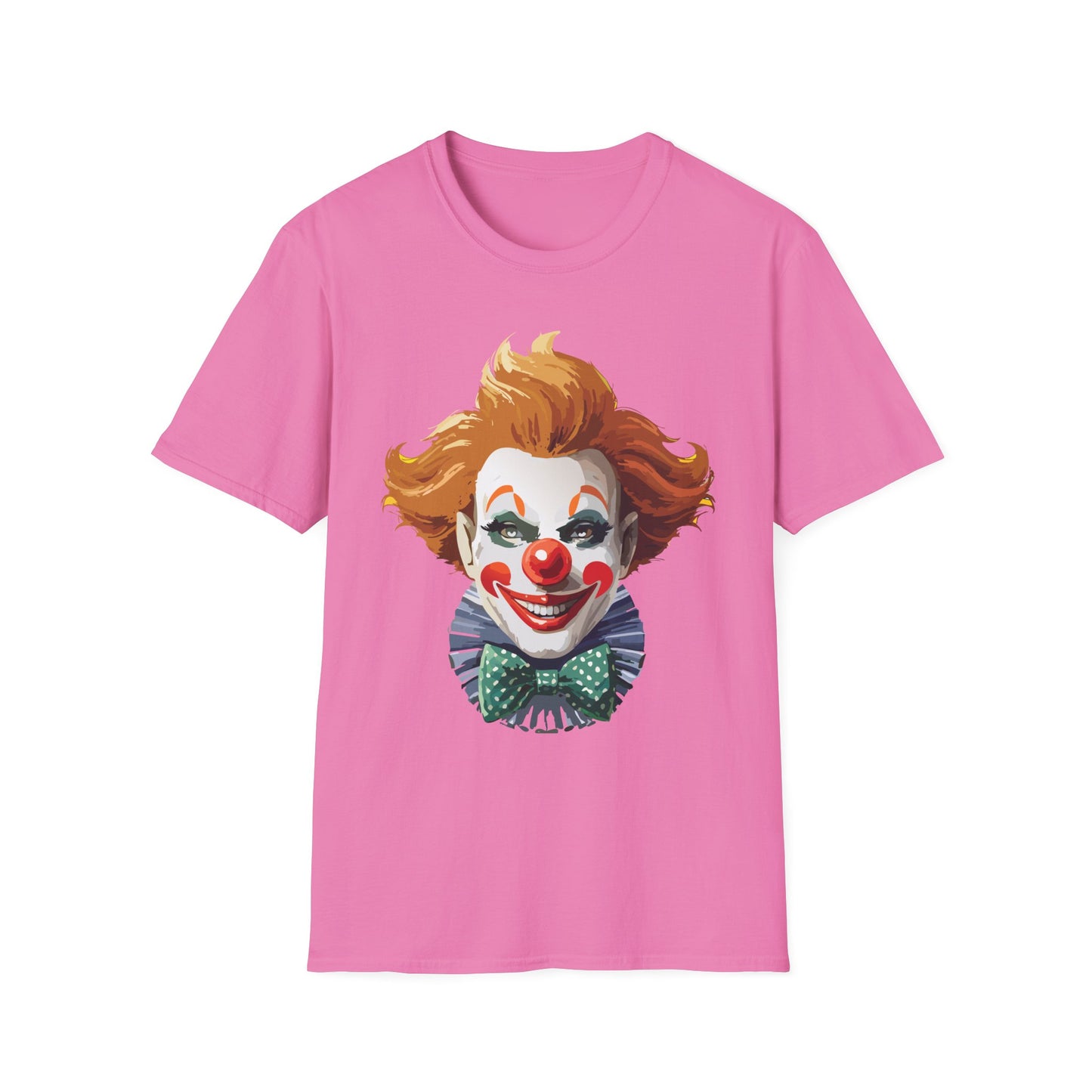 Clown Shirt, T Shirt with Clown, Funny Man Shirt, Tee Shirt with Funny Man, Circus Shirt, Shirt with Circus, Scary Man Shirt, Shirt with Scary Man