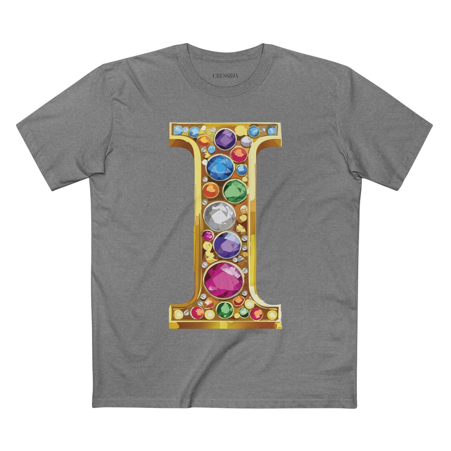 Letter Shirt, Shirt with Letters, Tee Shirt with Gold Letters