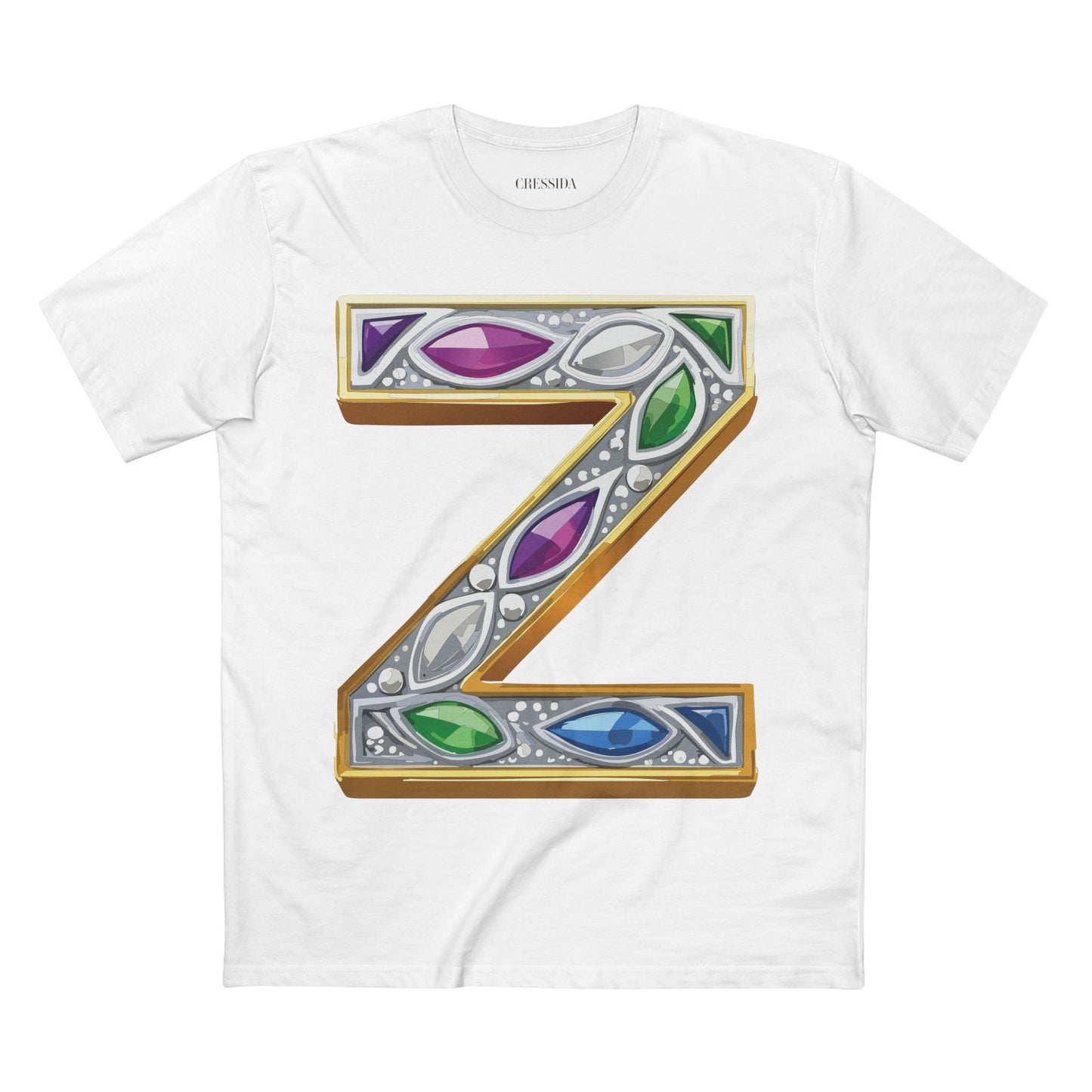 Letter Shirt, Shirt with Letters, Tee Shirt with Gold Letters