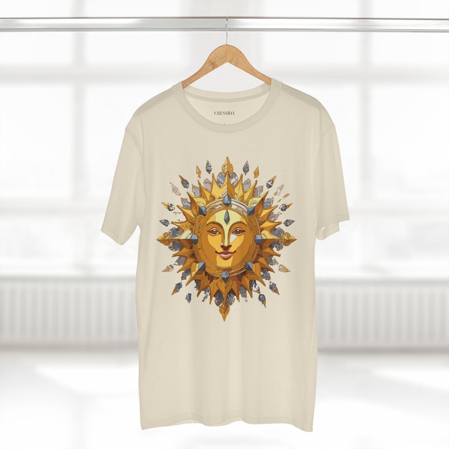 Sun Shirt, Shirt with Sun, Tee Shirt with Gold Sun