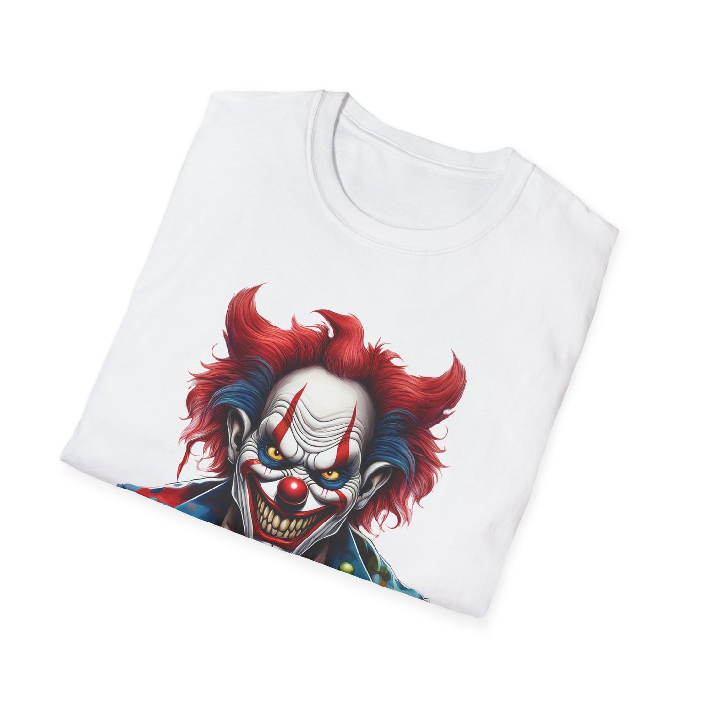 Clown Shirt, T Shirt with Clown, Funny Man Shirt, Tee Shirt with Funny Man, Circus Shirt, Shirt with Circus, Scary Man Shirt, Shirt with Scary Man