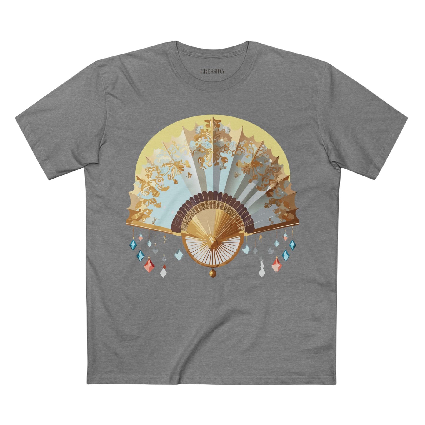 Fan shirt, Shirt with Fan, Tee Shirt with Antique Fan