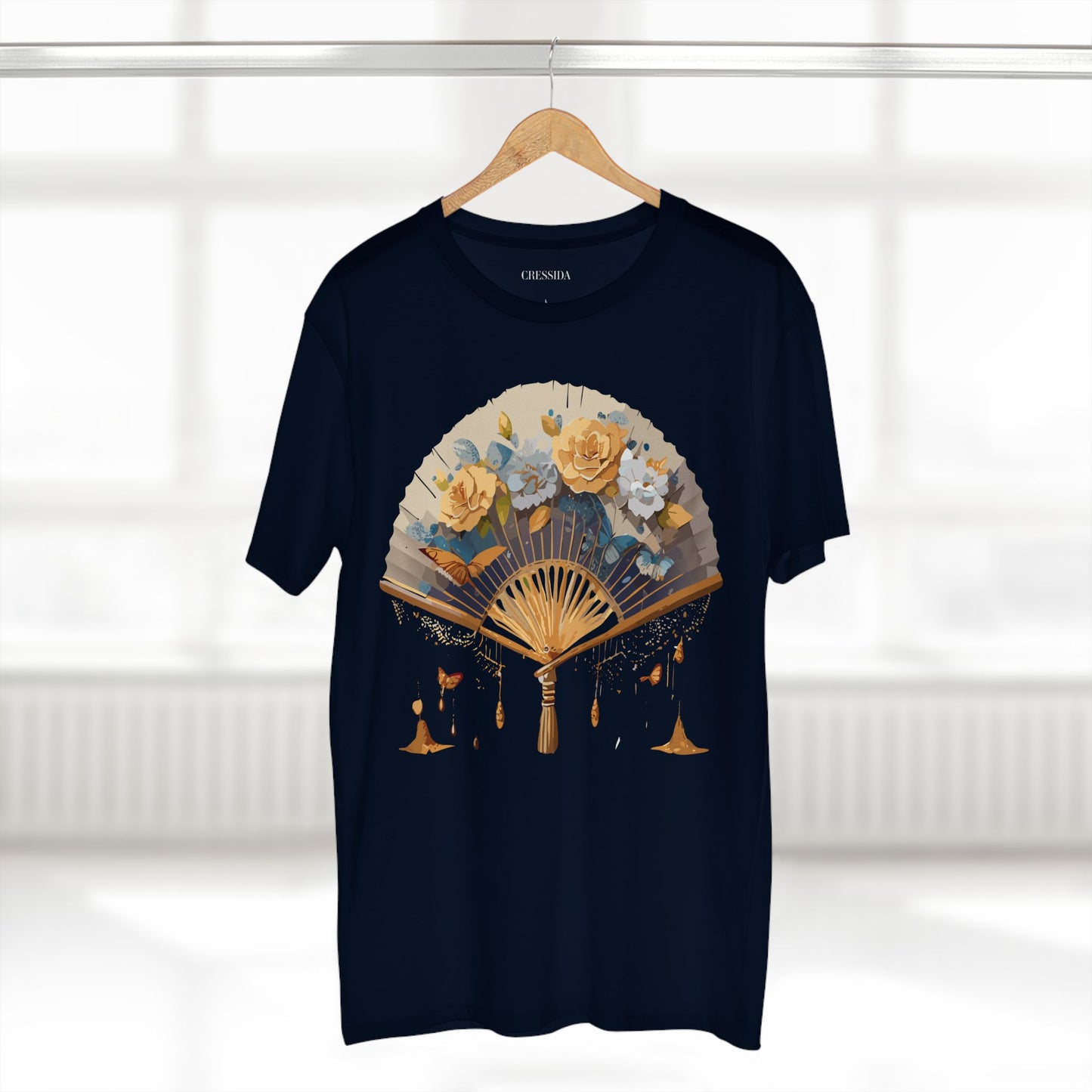 Fan shirt, Shirt with Fan, Tee Shirt with Antique Fan