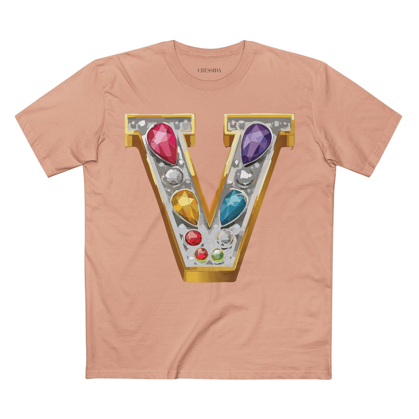 Letter Shirt, Shirt with Letters, Tee Shirt with Gold Letters