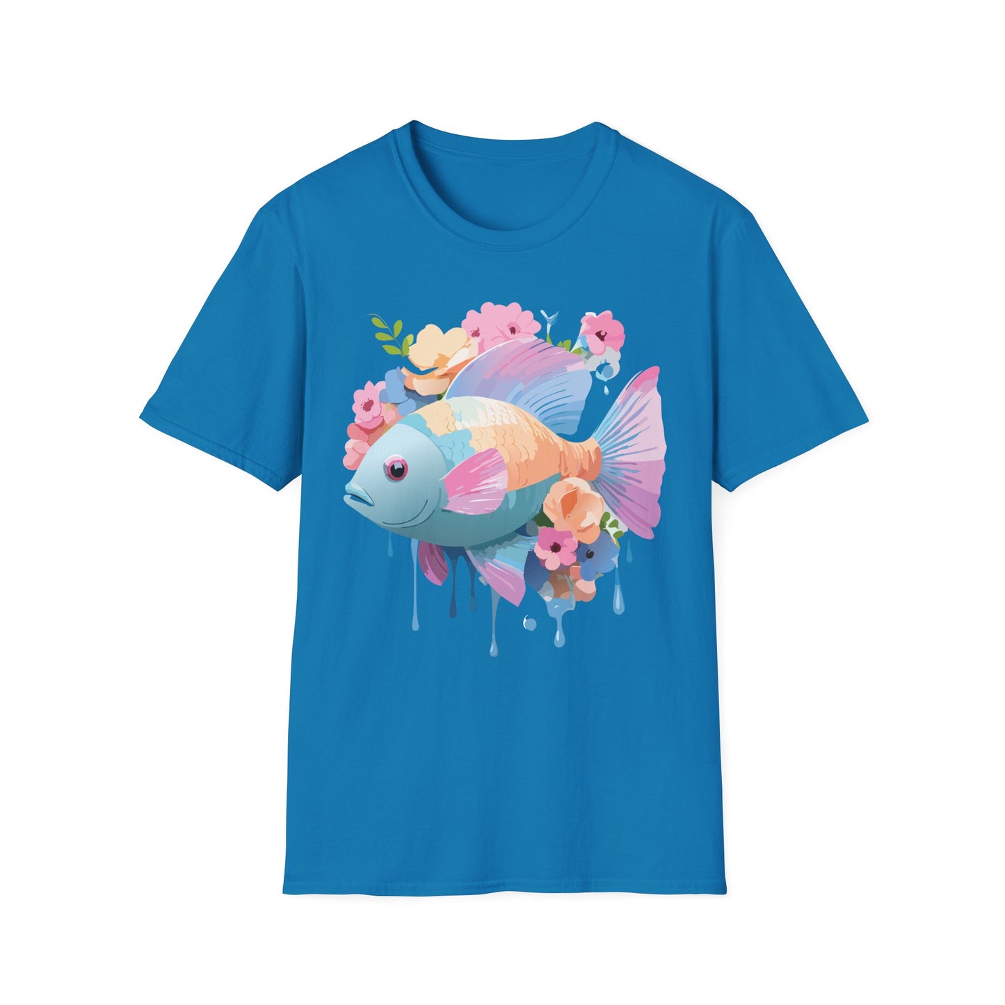 Fish Art Design Shirt, T Shirt with Fish, Graphic Shirt, Tee Shirt with Graphic Design, Shirt with Fish Graphic Art