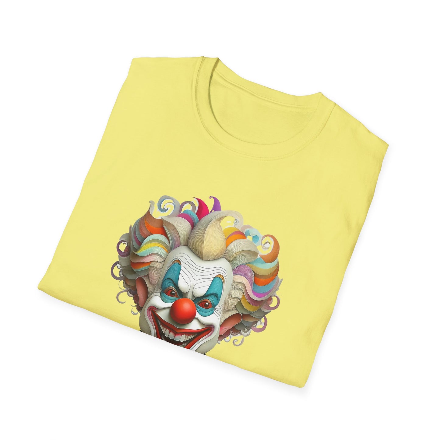 Clown Shirt, T Shirt with Clown, Funny Man Shirt, Tee Shirt with Funny Man, Circus Shirt, Shirt with Circus, Scary Man Shirt, Shirt with Scary Man