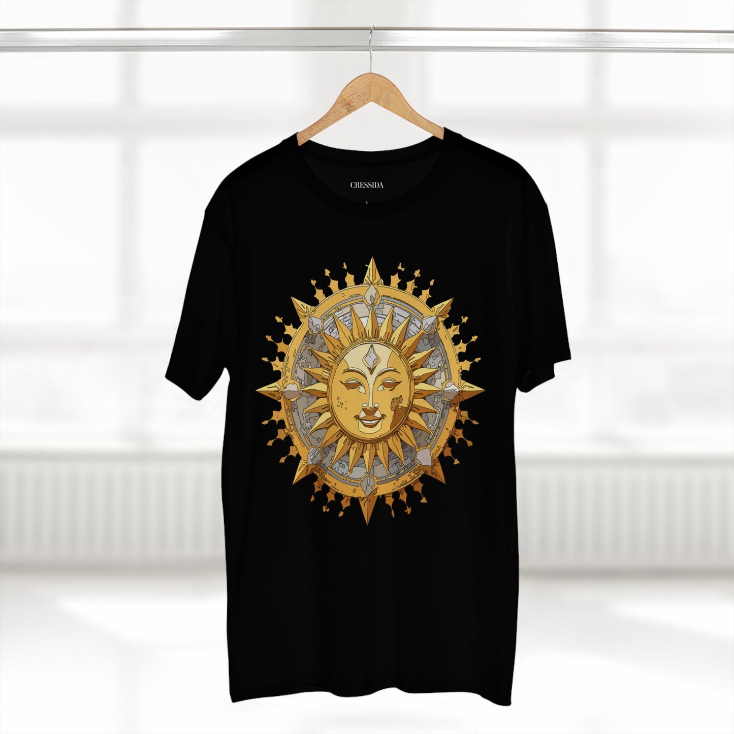Sun Shirt, Shirt with Sun, Tee Shirt with Gold Sun