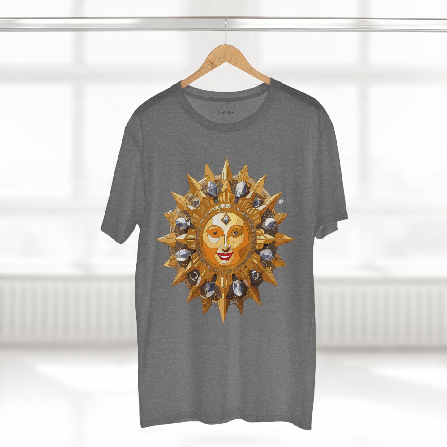 Sun Shirt, Shirt with Sun, Tee Shirt with Gold Sun