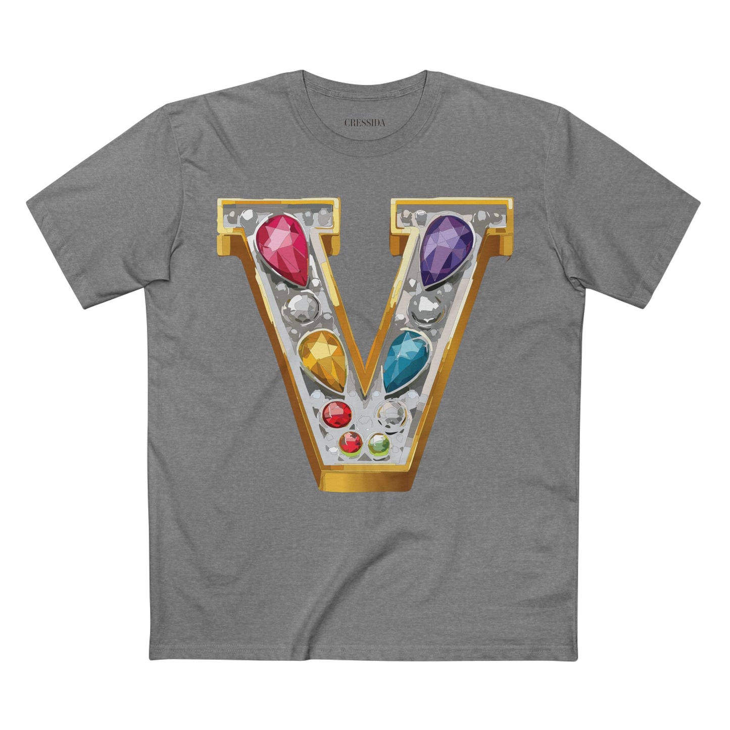 Letter Shirt, Shirt with Letters, Tee Shirt with Gold Letters