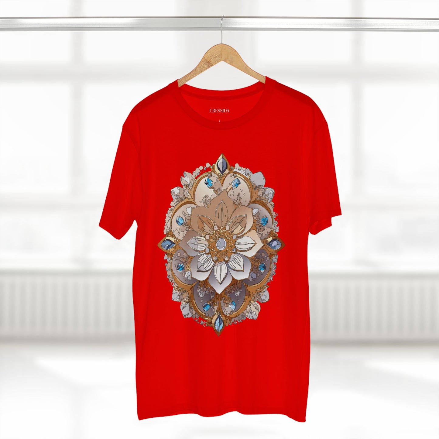 Floral Shirt, Shirt with Flower, Tee Shirt with Antique Flower