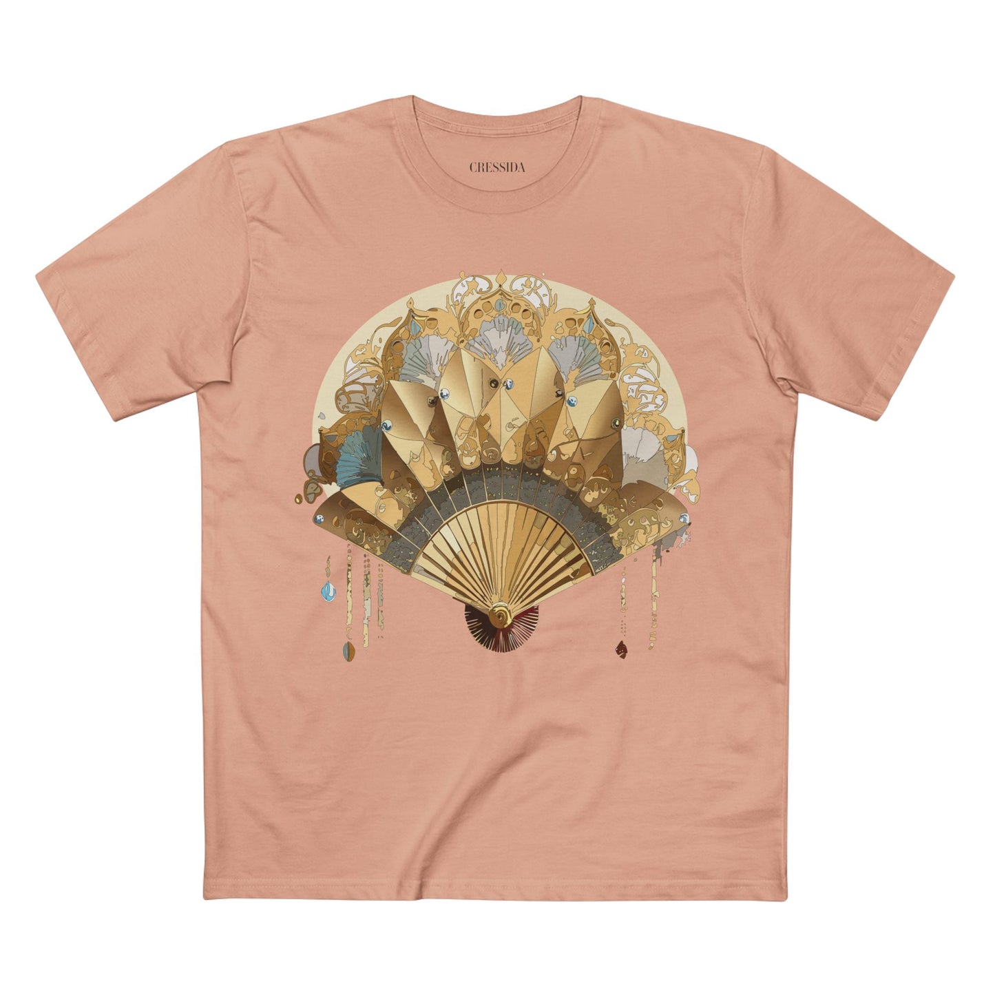 Fan shirt, Shirt with Fan, Tee Shirt with Antique Fan