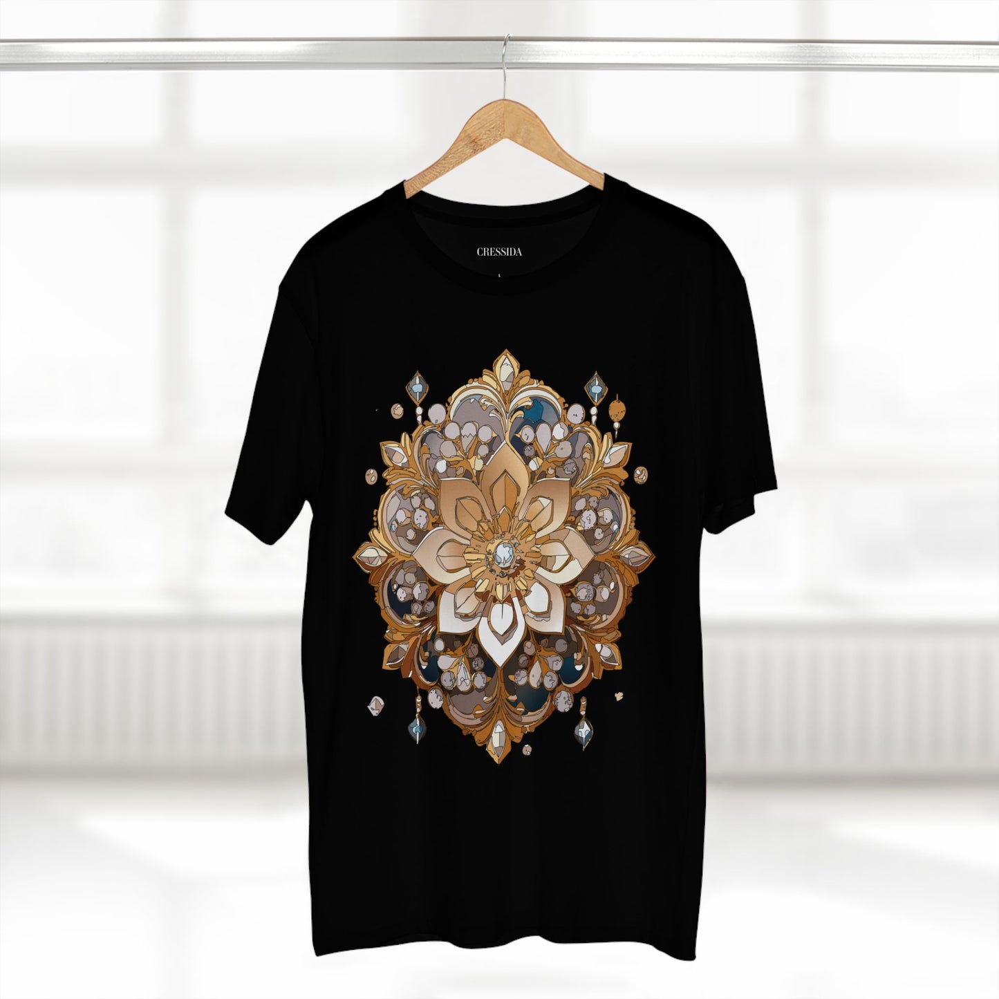 Floral Shirt, Shirt with Flower, Tee Shirt with Antique Flower